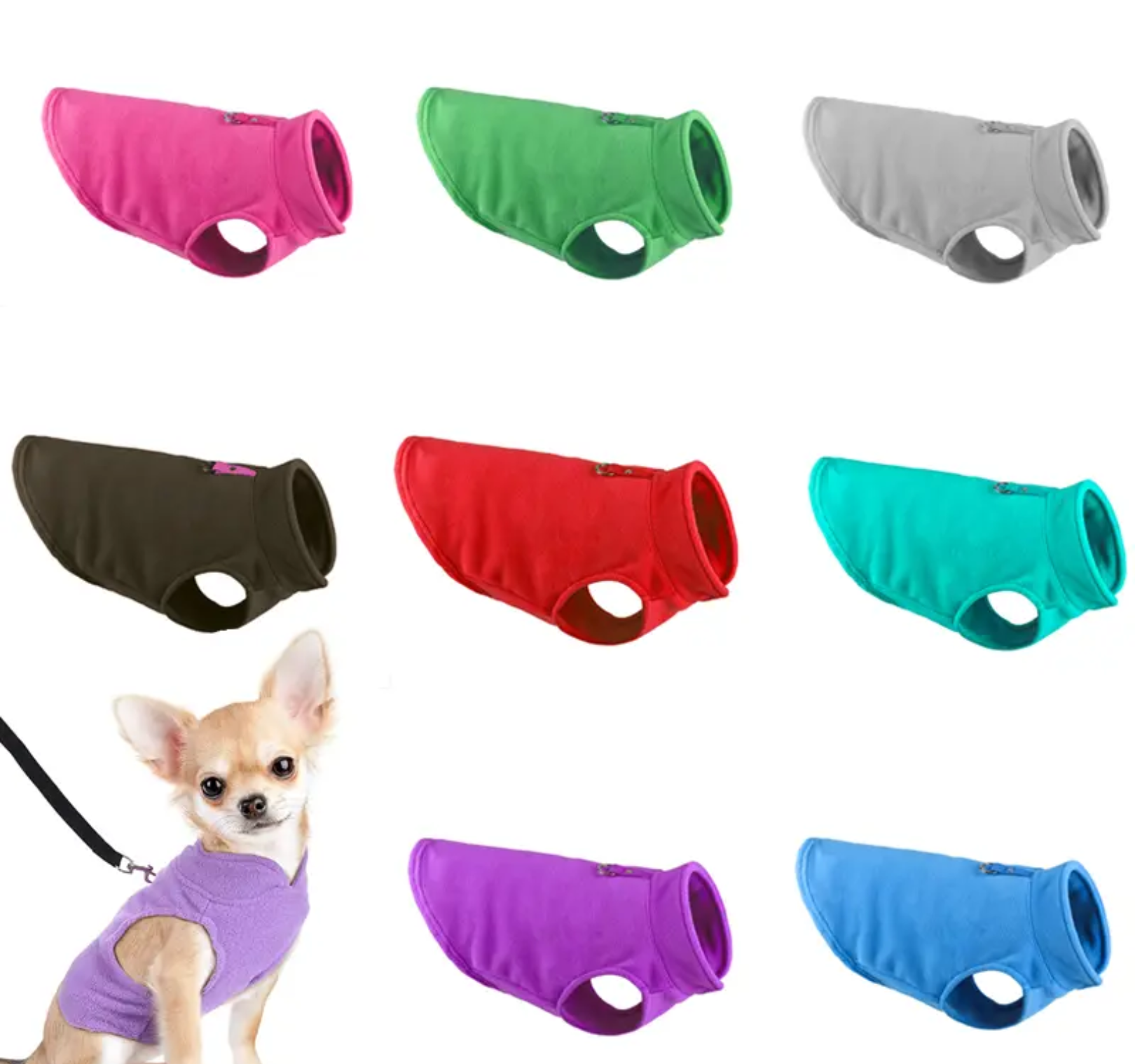 Cozy Fleece Jacket for French Bulldogs & Small Dogs – Warm & Comfortable Winter Pet Coat