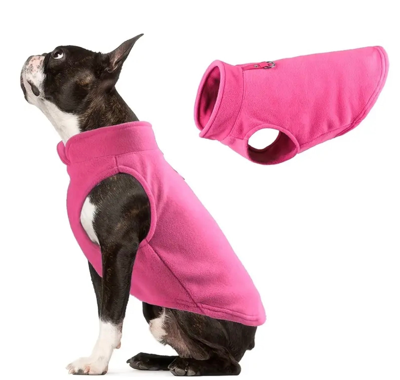 Cozy Fleece Jacket for French Bulldogs & Small Dogs – Warm & Comfortable Winter Pet Coat