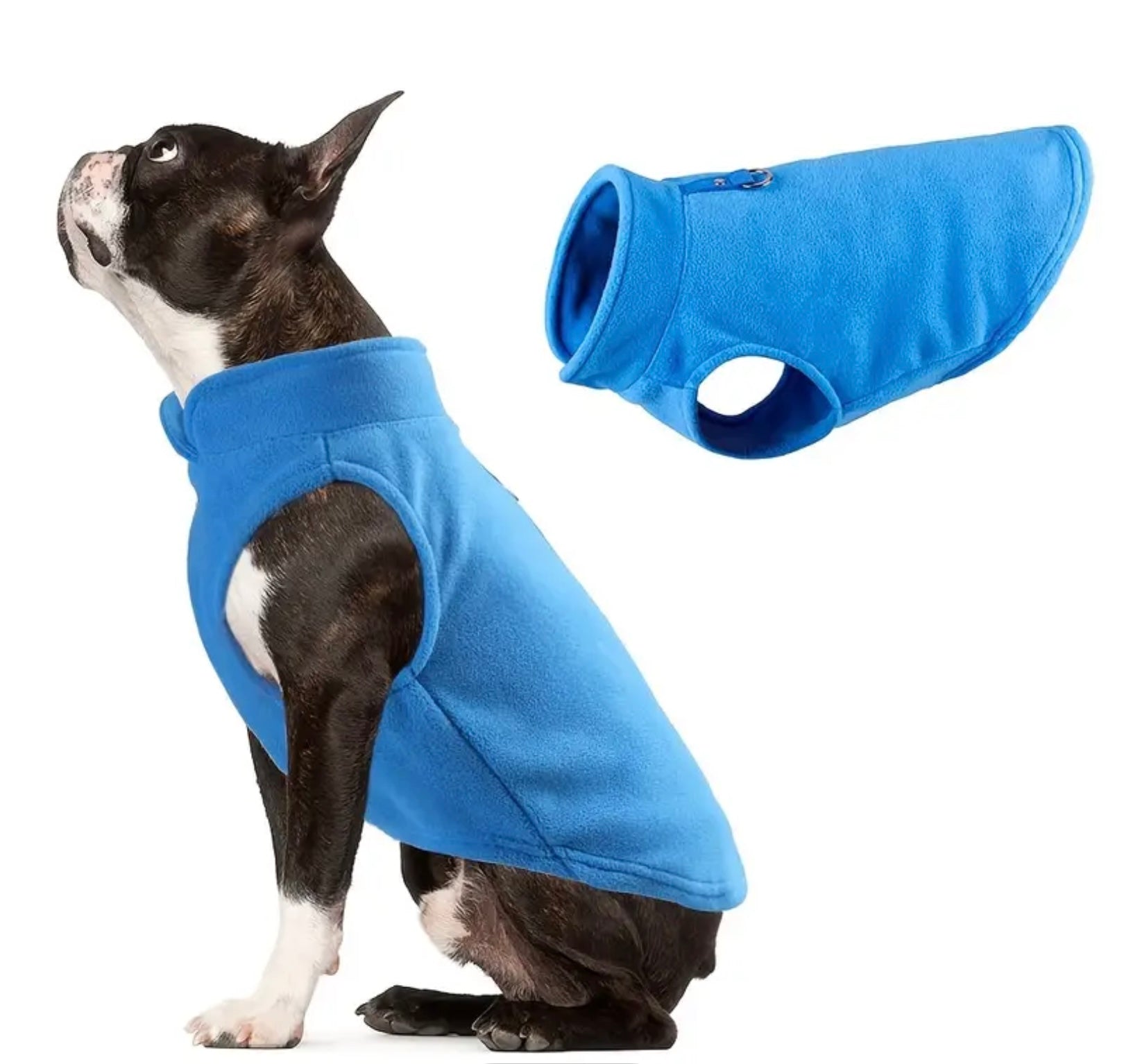Cozy Fleece Jacket for French Bulldogs & Small Dogs – Warm & Comfortable Winter Pet Coat