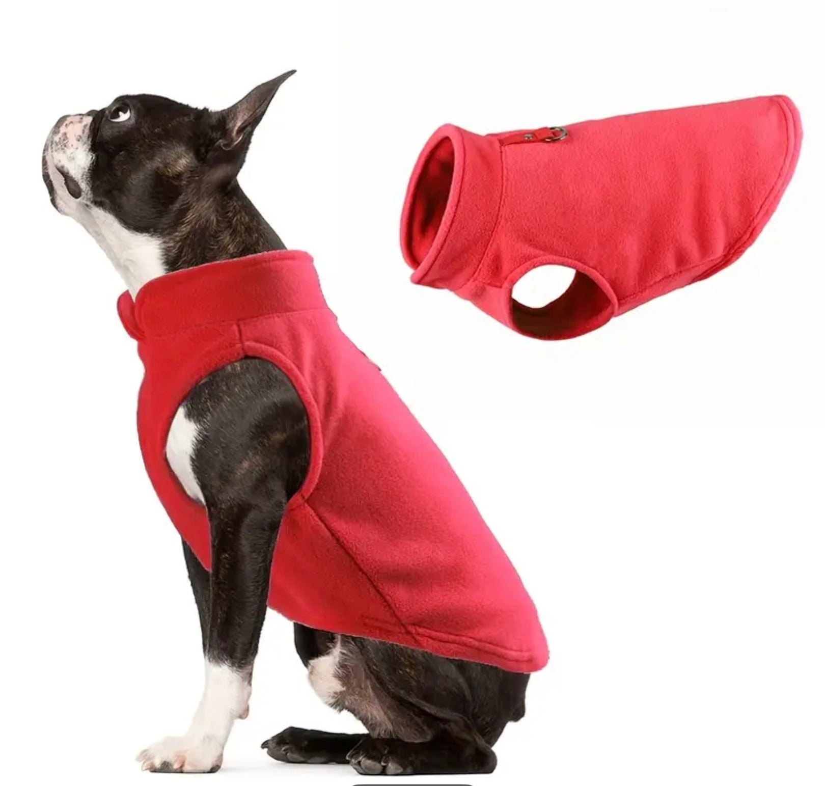 Cozy Fleece Jacket for French Bulldogs & Small Dogs – Warm & Comfortable Winter Pet Coat