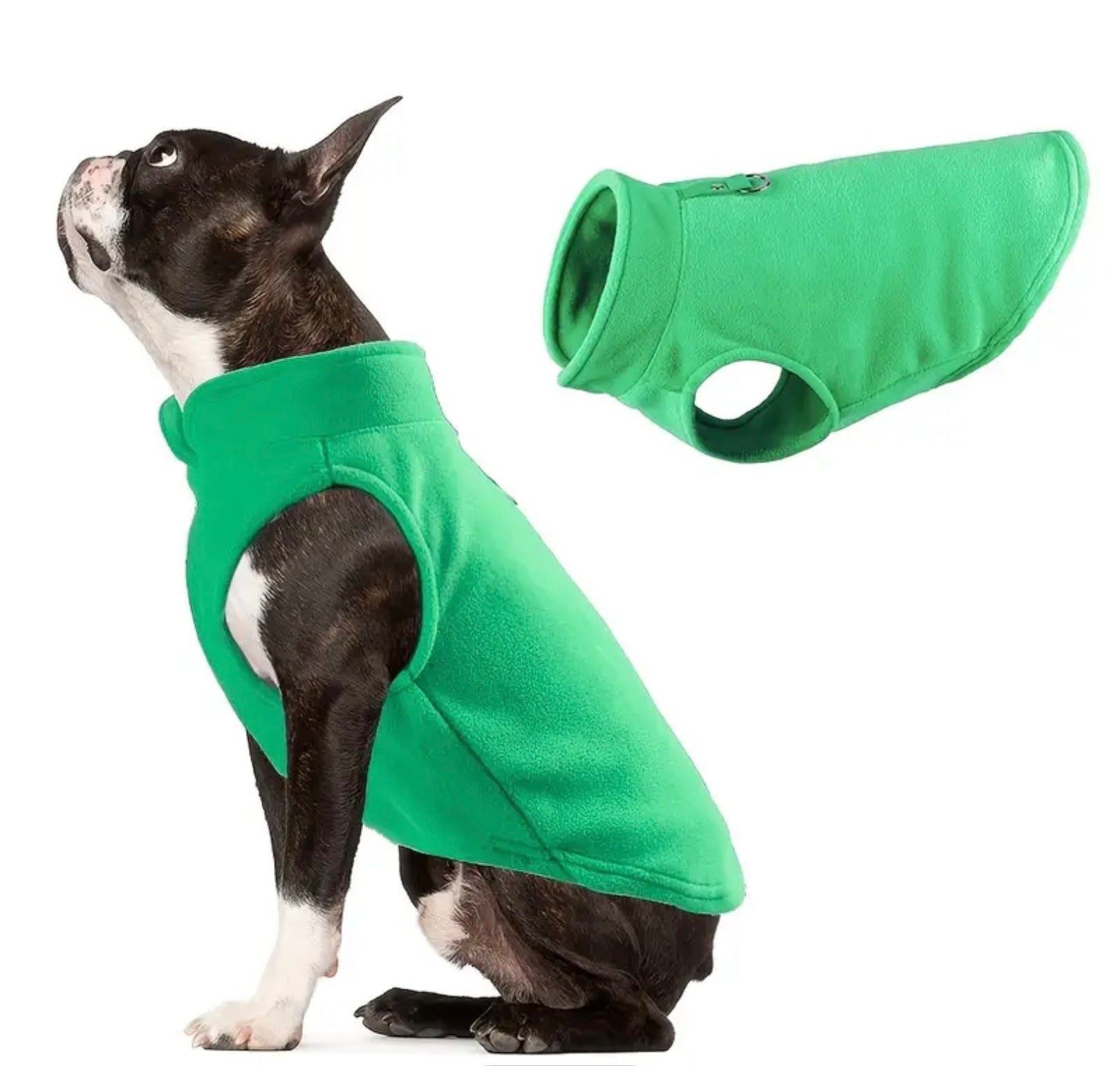 Cozy Fleece Jacket for French Bulldogs & Small Dogs – Warm & Comfortable Winter Pet Coat