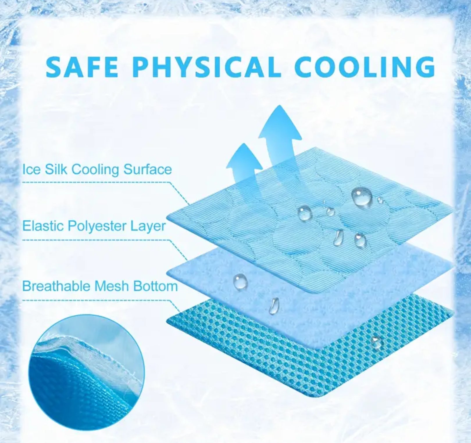 Cooling Mat for Dogs & Cats – Breathable, Washable Summer Pet Bed