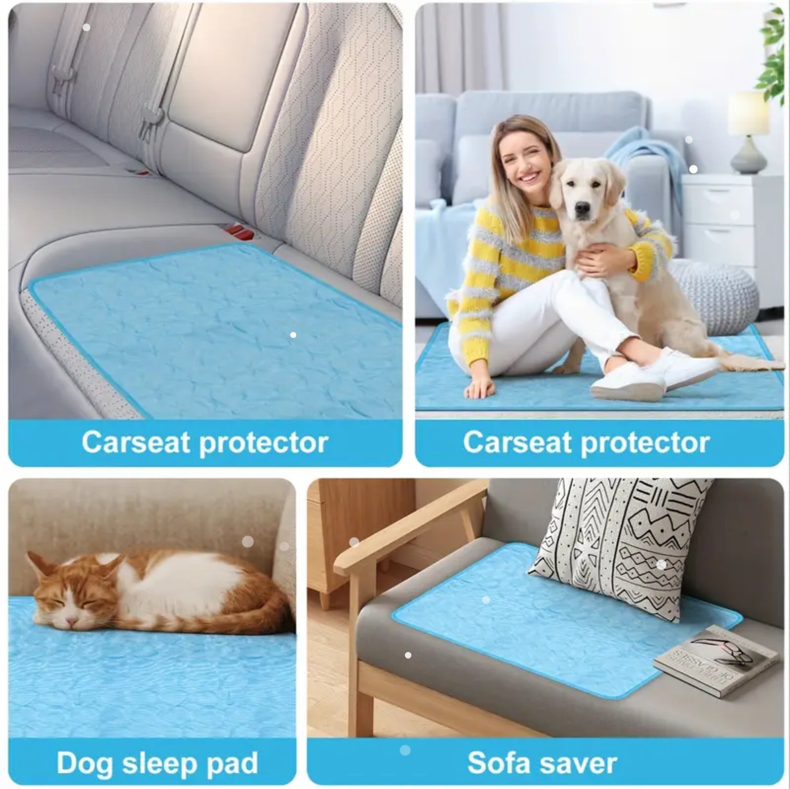 Cooling Mat for Dogs & Cats – Breathable, Washable Summer Pet Bed