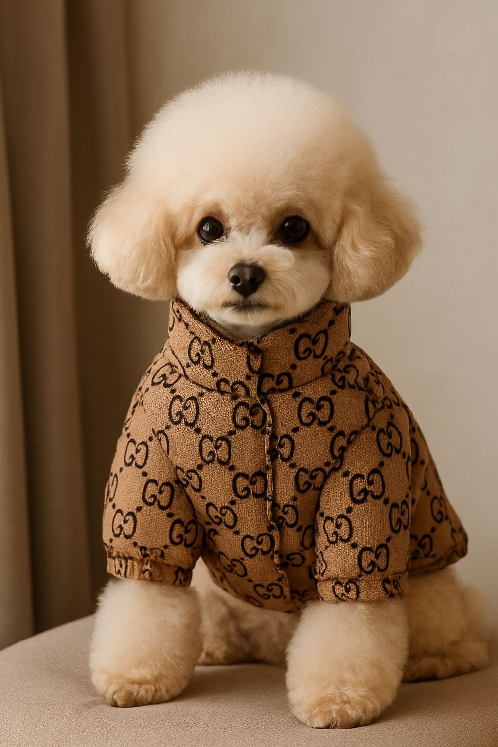Luxury Designer-Inspired Dog Jacket