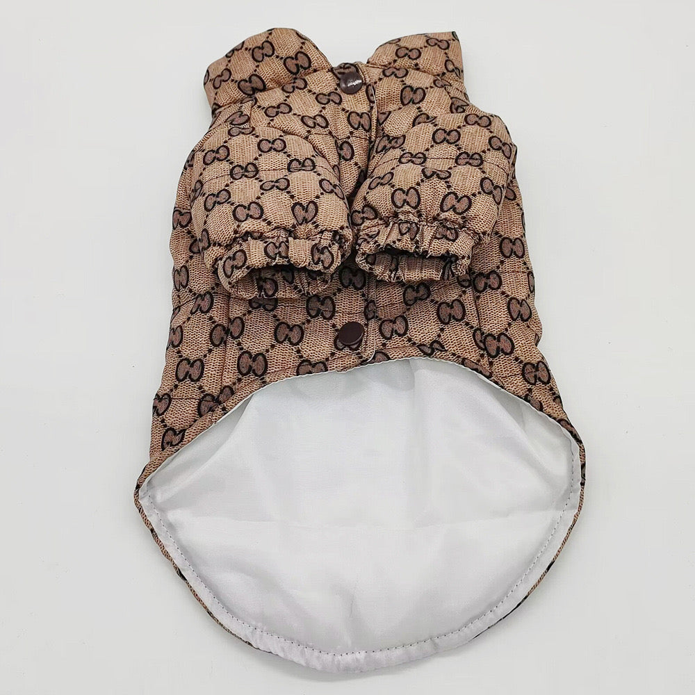 Luxury Designer-Inspired Dog Jacket