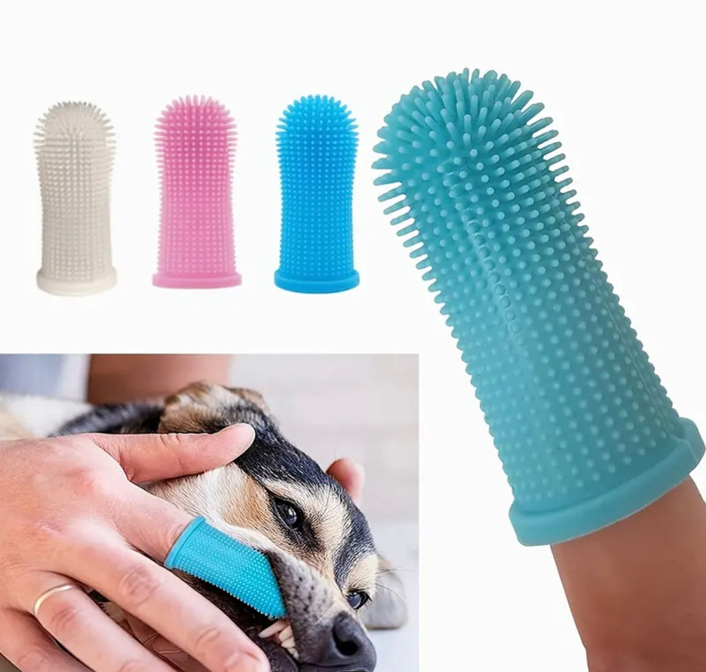 Ultra-Soft Silicone Toothbrush for Dogs & Cats – Gentle on Teeth & Gums, Easy to Use, Battery-Free Dental Care