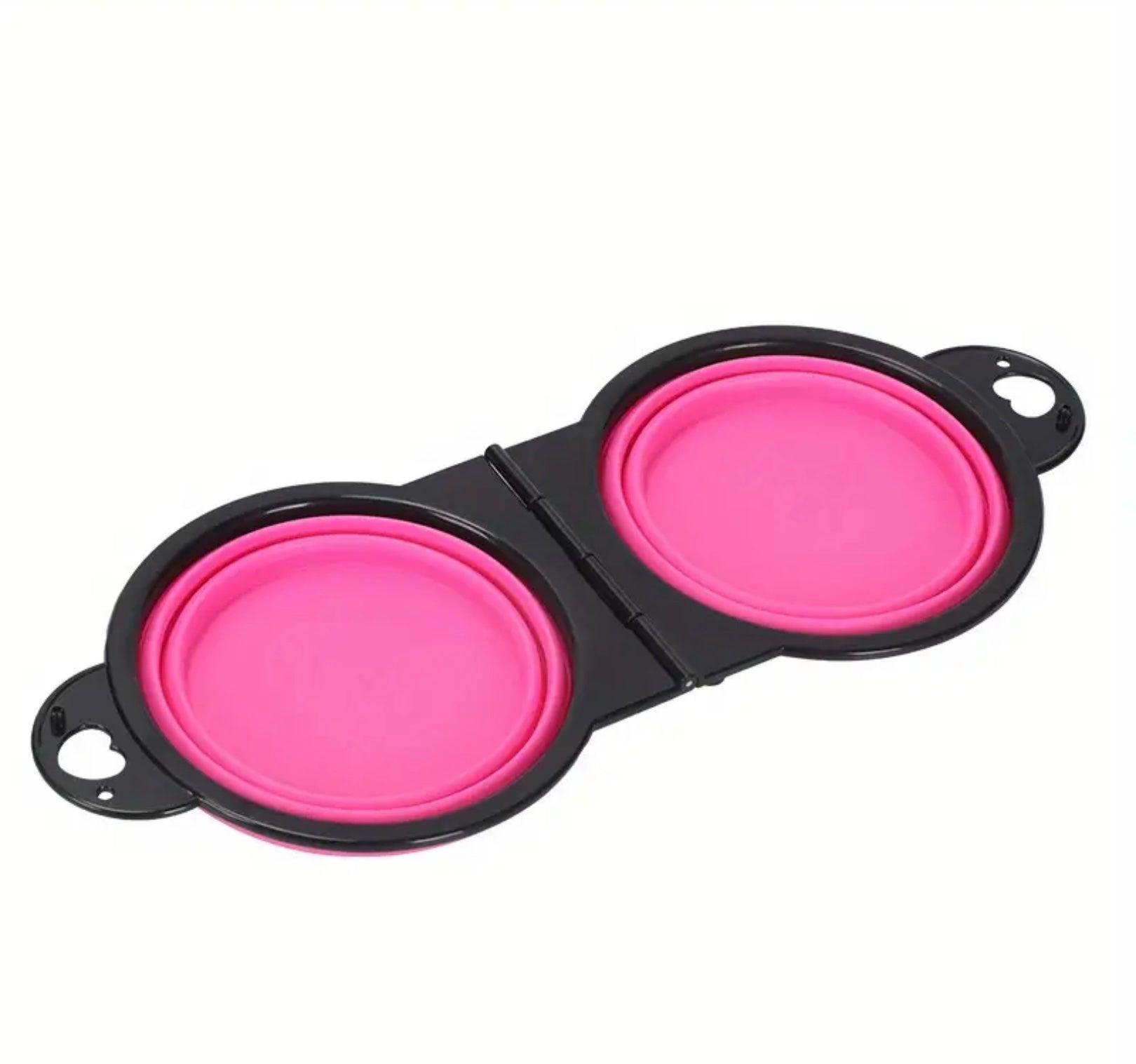 Portable Double Collapsible Pet Bowls – Travel Food & Water Bowls for Dogs and Cats, Ideal for Hiking, Camping & Outdoor Trips