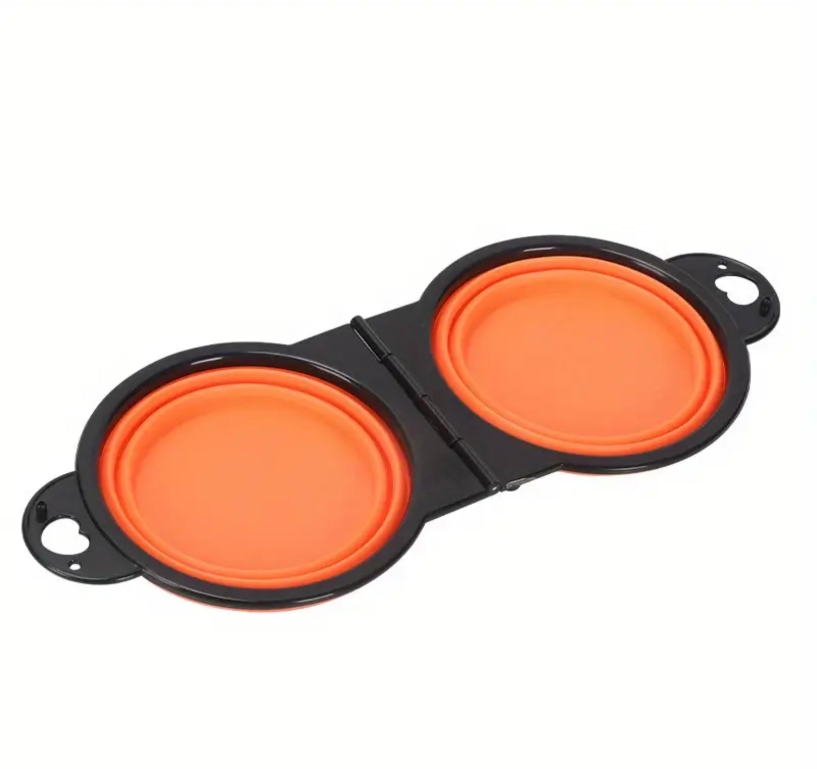 Portable Double Collapsible Pet Bowls – Travel Food & Water Bowls for Dogs and Cats, Ideal for Hiking, Camping & Outdoor Trips