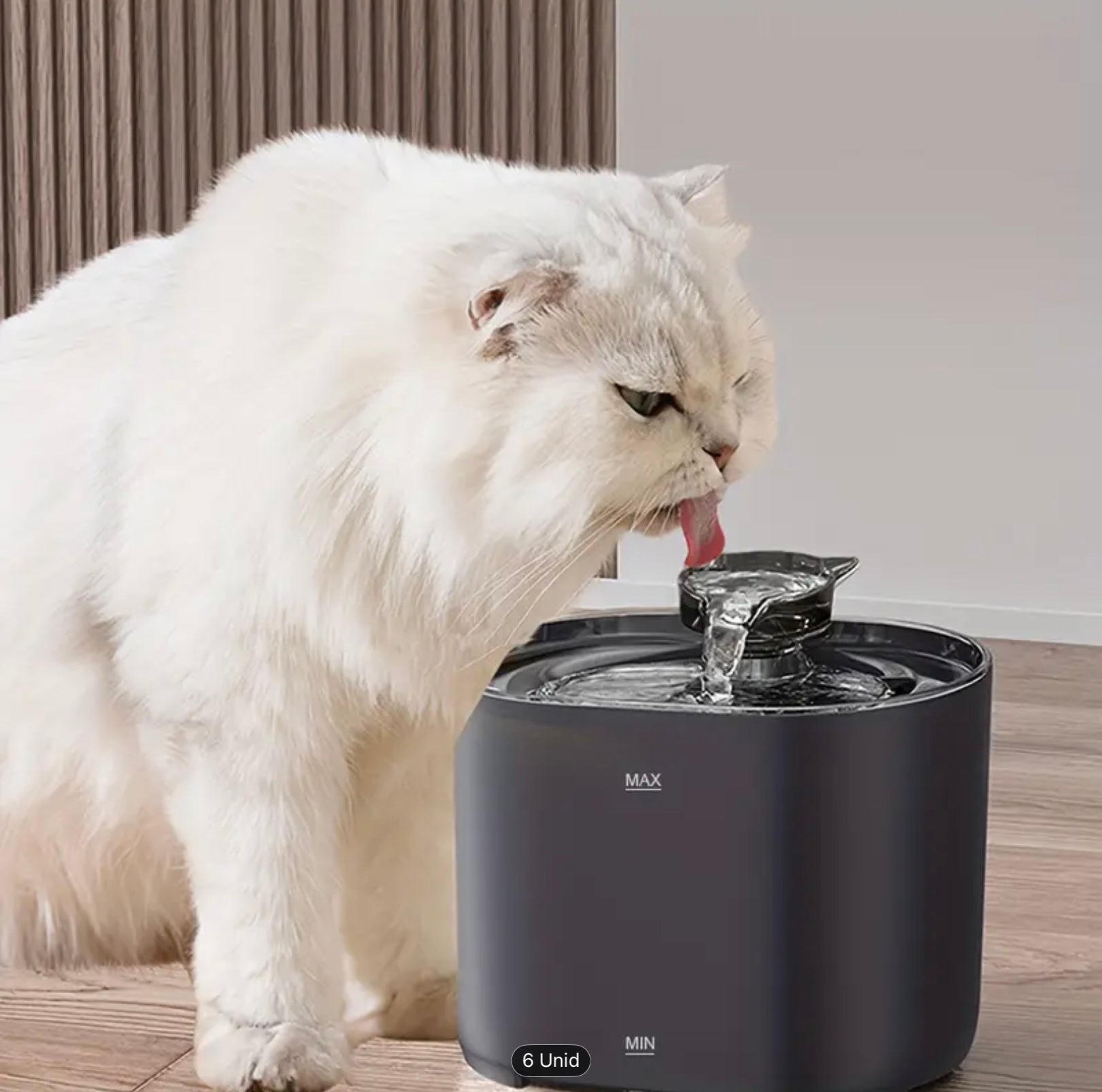 2.2L Cat Water Fountain – Ultra-Quiet USB Pet Water Dispenser with Cute Cat Spout, No Battery Required