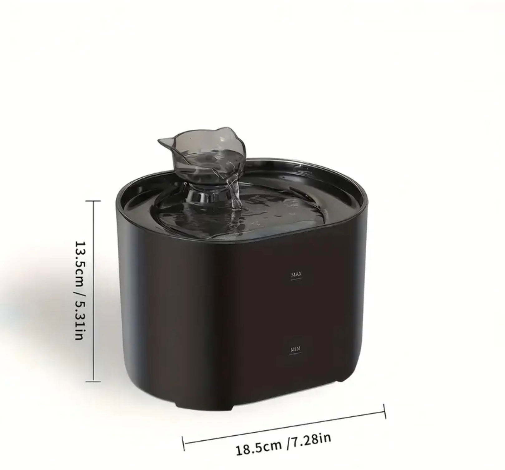 2.2L Cat Water Fountain – Ultra-Quiet USB Pet Water Dispenser with Cute Cat Spout, No Battery Required