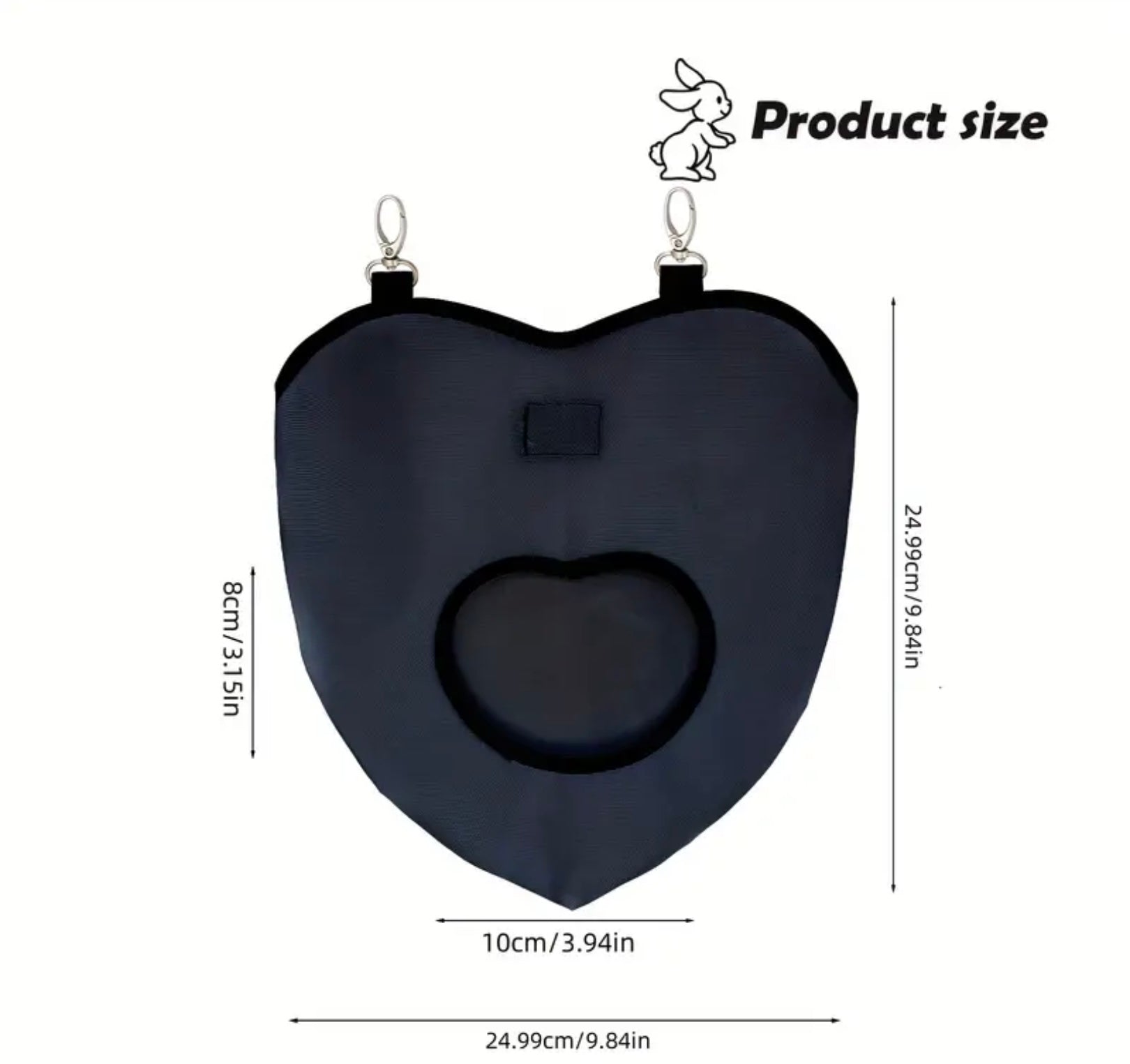 Hanging Hay Feeder Bag for Rabbits – Waterproof 1680D Oxford Fabric, Multiple Holes for Guinea Pigs, Chinchillas, Hamsters