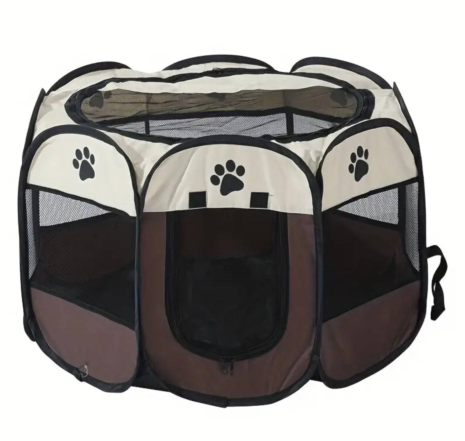 Foldable Octagon Pet Playpen – Scratch-Resistant Oxford Fabric Tent for Cats & Dogs, Indoor/Outdoor Use