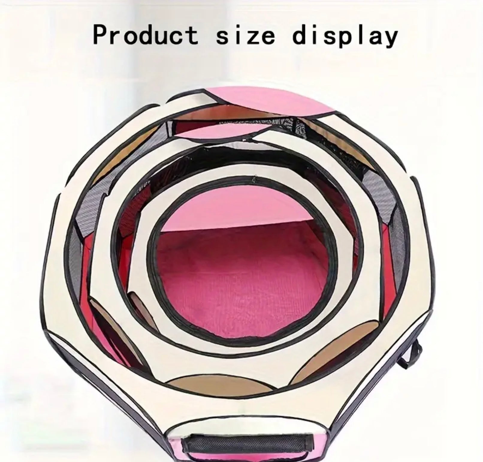 Foldable Octagon Pet Playpen – Scratch-Resistant Oxford Fabric Tent for Cats & Dogs, Indoor/Outdoor Use