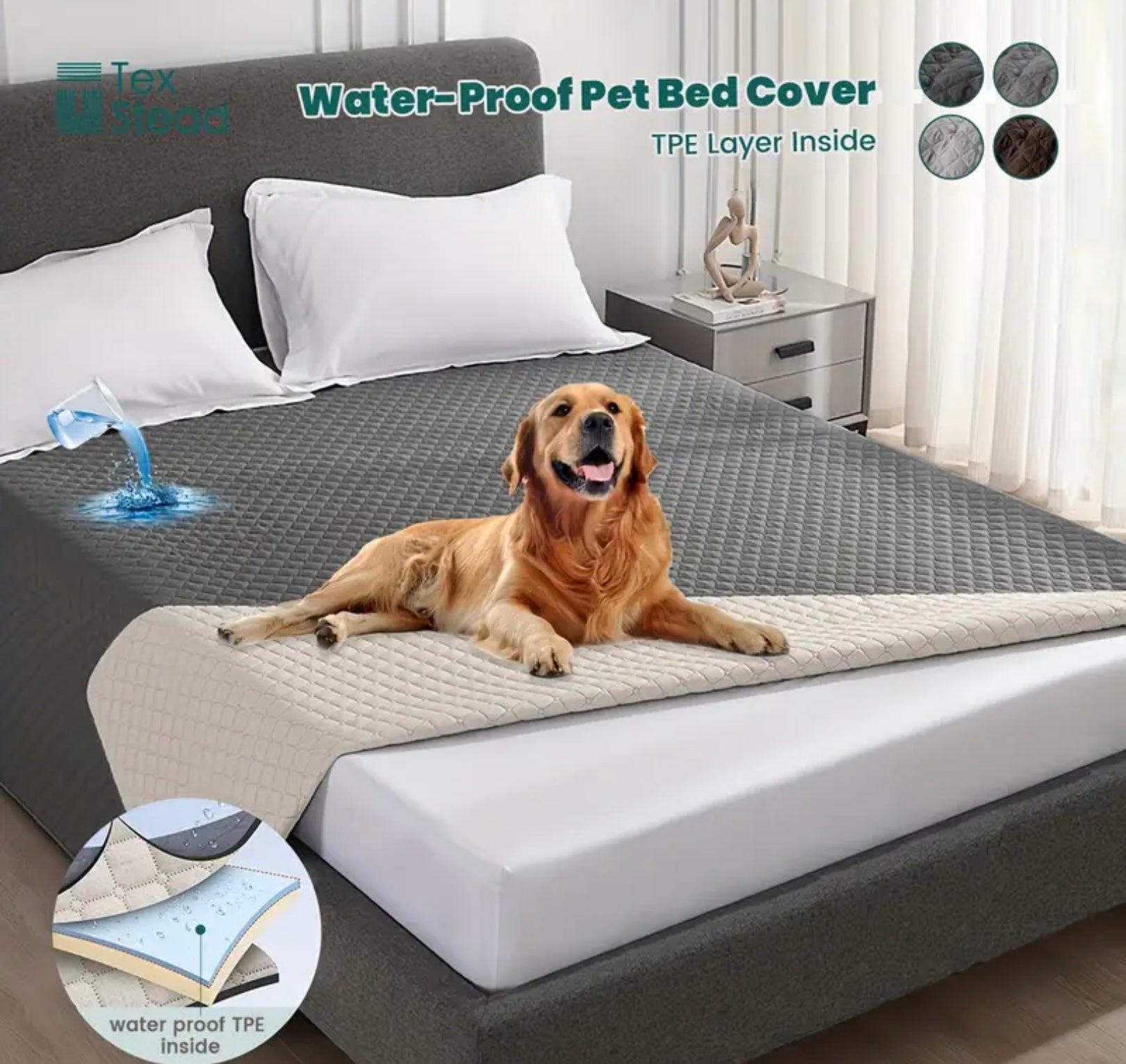 High-Quality Non-Slip Dog Mattress Cover – Washable Furniture Protector Blanket for Beds, Couches & Cars