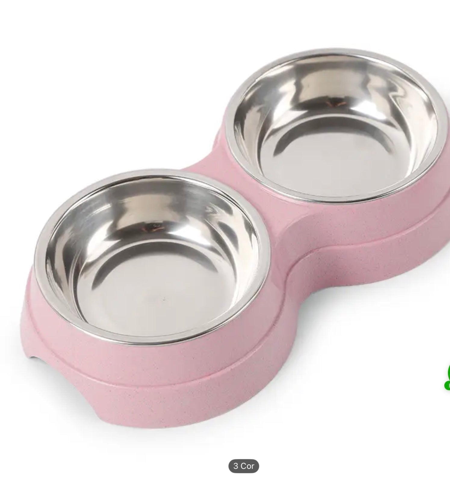 Double Stainless Steel Bowls for Dogs & Cats – Non-Slip Base, Easy to Clean, Ideal for Food & Water