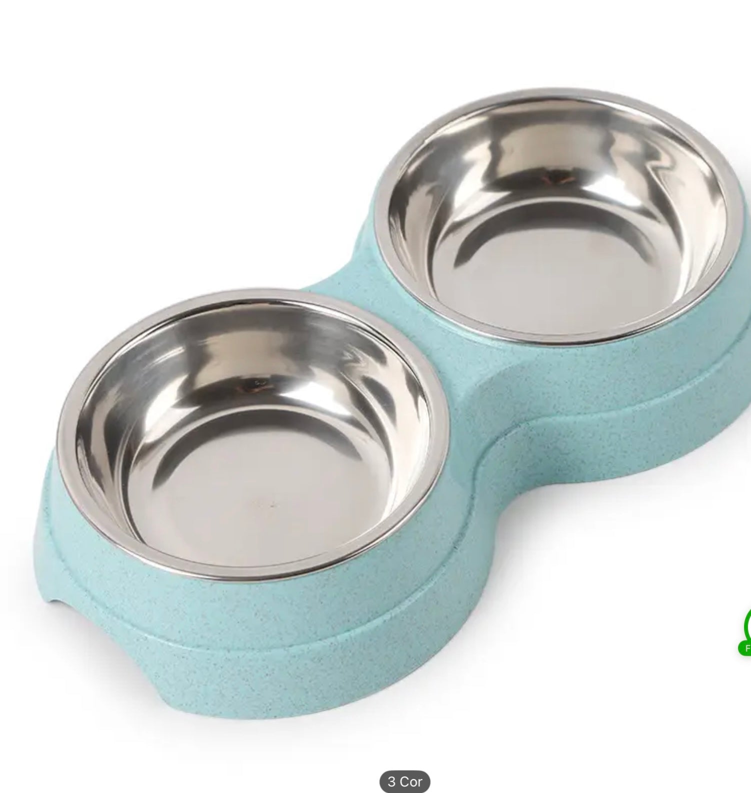 Double Stainless Steel Bowls for Dogs & Cats – Non-Slip Base, Easy to Clean, Ideal for Food & Water