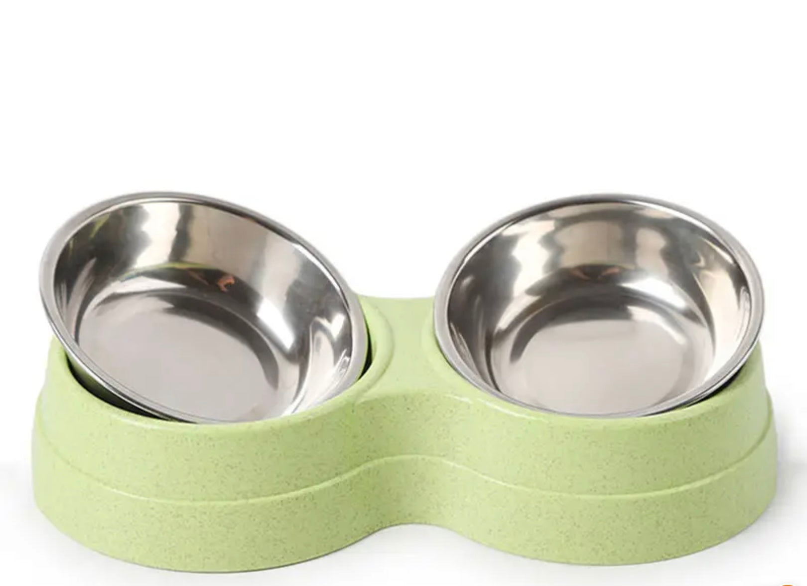 Double Stainless Steel Bowls for Dogs & Cats – Non-Slip Base, Easy to Clean, Ideal for Food & Water