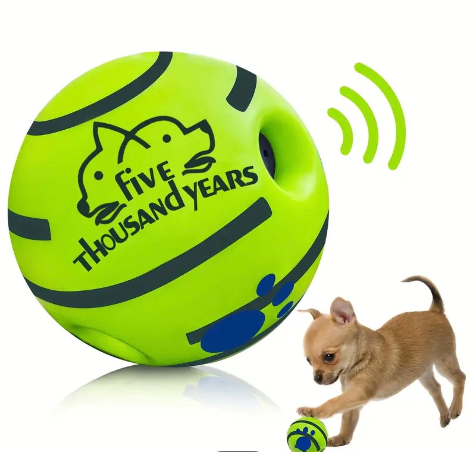 Interactive Voice Ball Toy for Pets – Battery-Free IQ Training Ball for Dogs