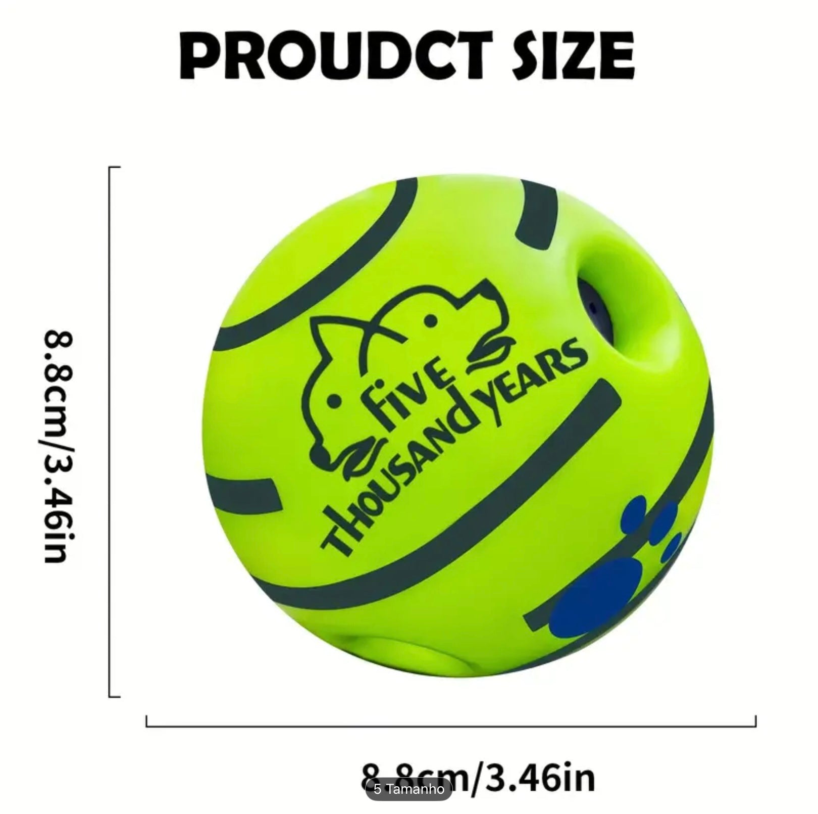 Interactive Voice Ball Toy for Pets – Battery-Free IQ Training Ball for Dogs