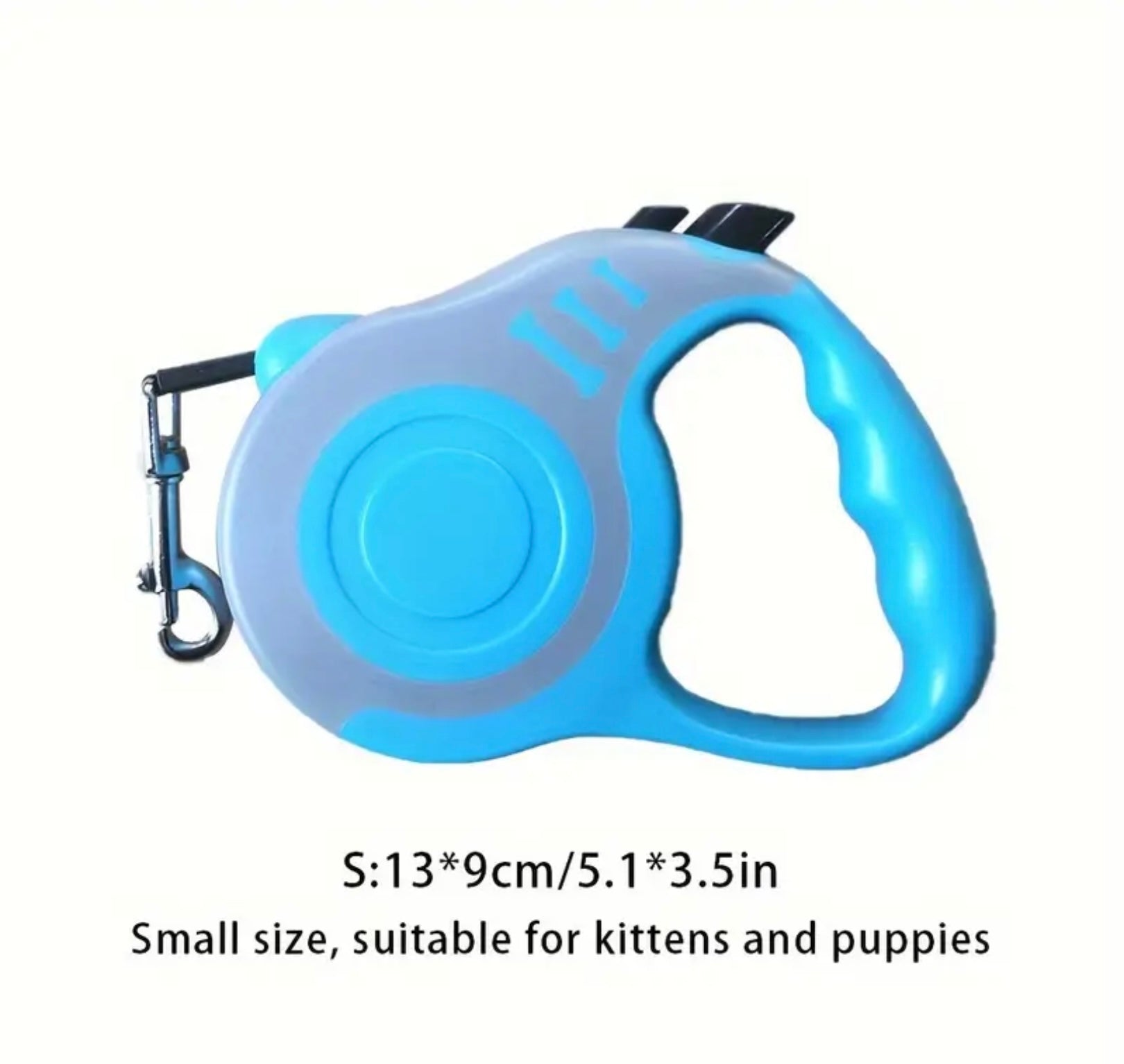 Retractable Dog Leash with Lock Switch – Colorful Bone Pattern & Durable Nylon Rope