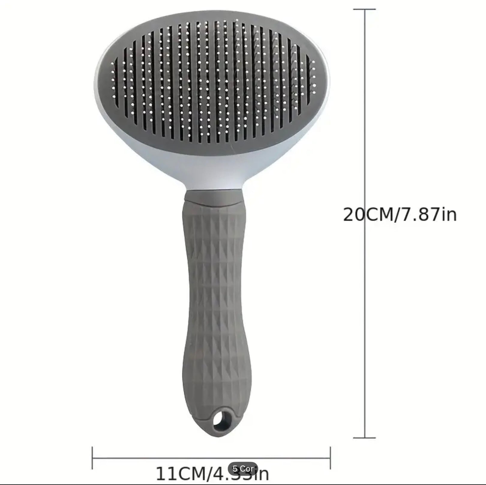 One-Click Pet Hair Remover Brush – Shedding Comb for Cats & Dogs with Stainless Steel Needle Pins