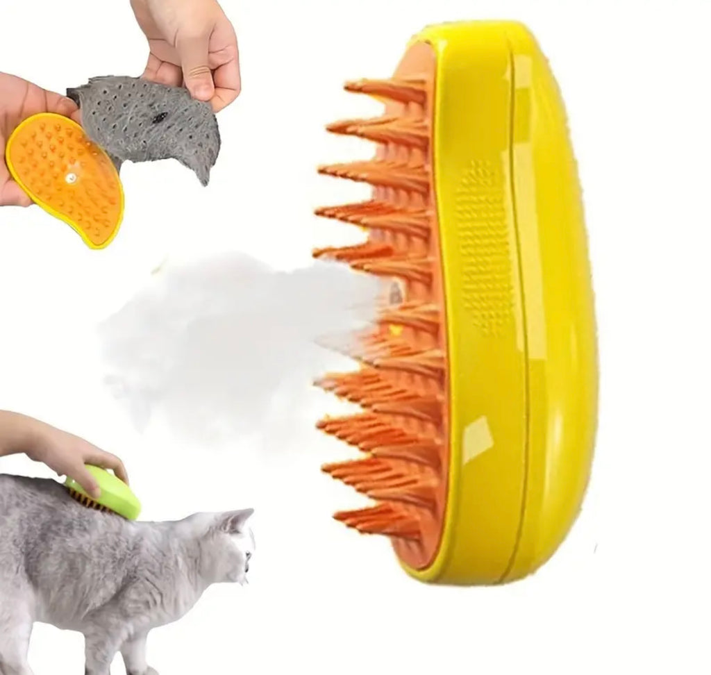 Electric Pet Grooming Brush – Hair Removal & Massage Tool for Cats and Dogs