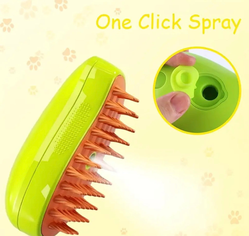 Electric Pet Grooming Brush – Hair Removal & Massage Tool for Cats and Dogs