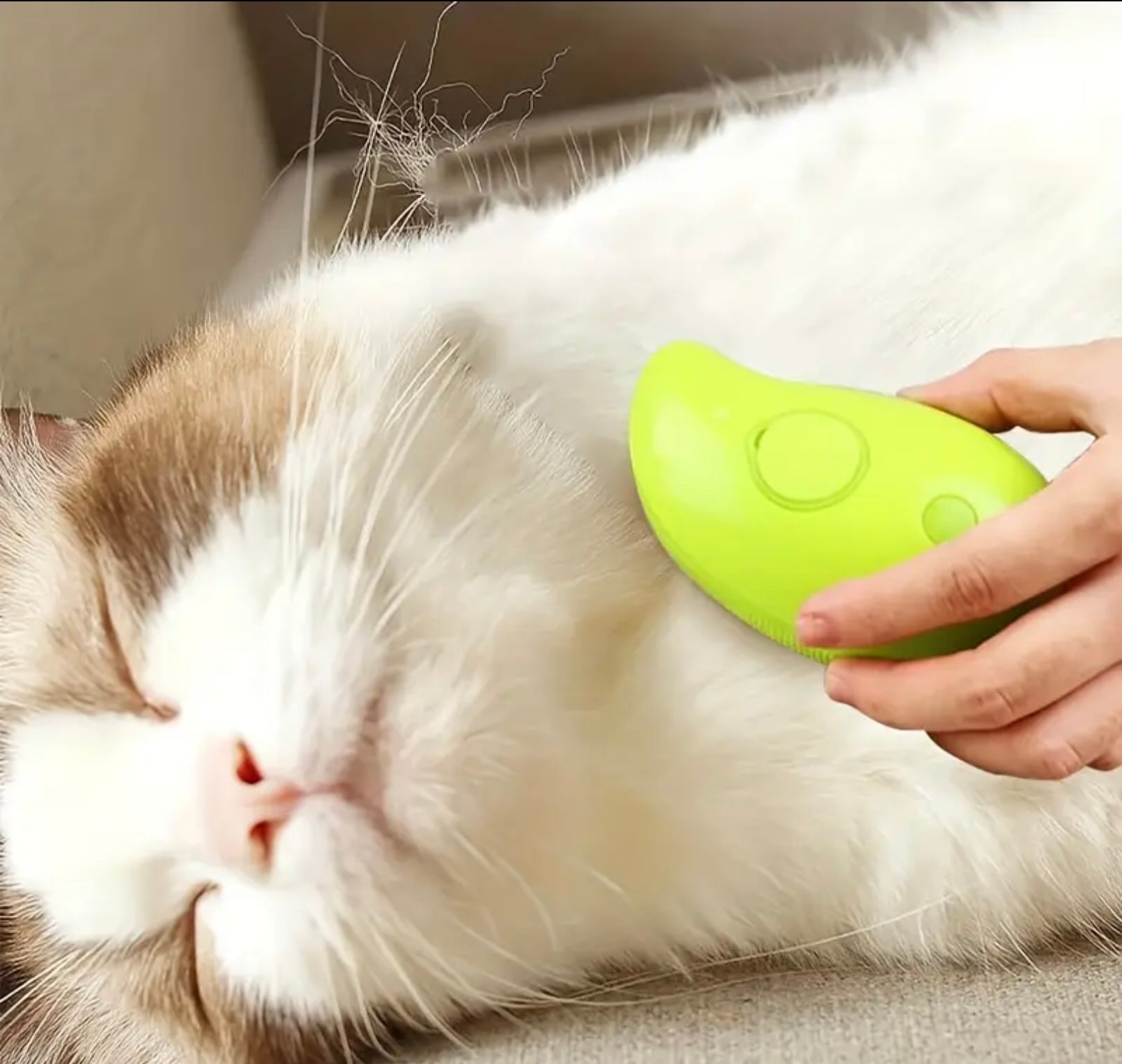 Electric Pet Grooming Brush – Hair Removal & Massage Tool for Cats and Dogs