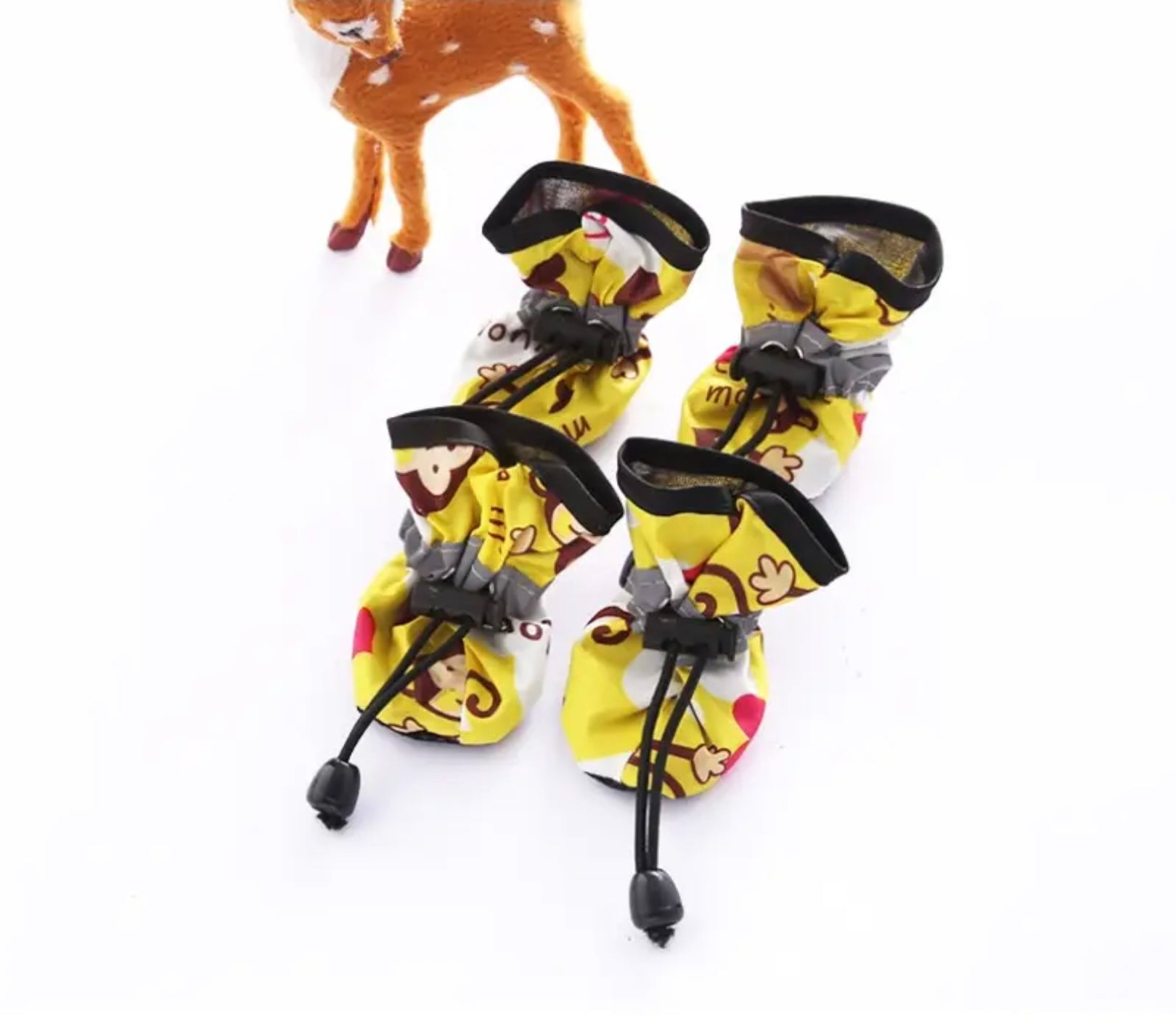 Set of 4 Waterproof Dog Boots – Paw Protection for Small Dogs, Ideal for Rain & Cold Weather