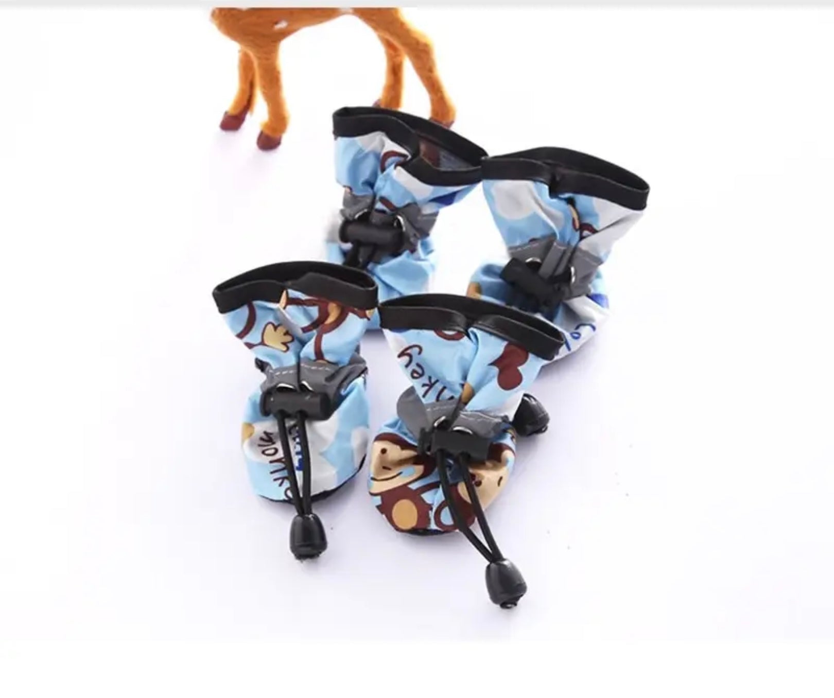 Set of 4 Waterproof Dog Boots – Paw Protection for Small Dogs, Ideal for Rain & Cold Weather