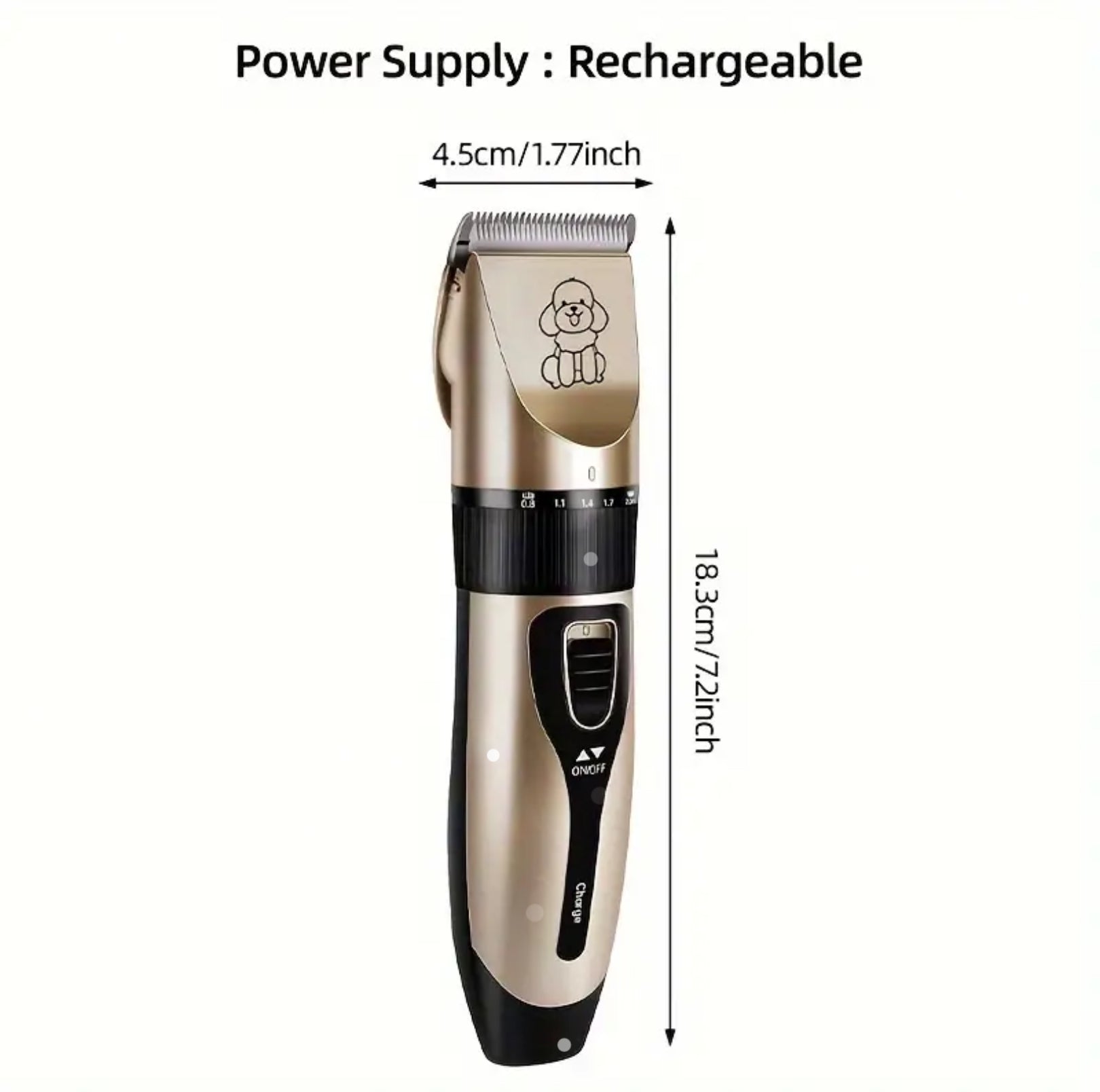 Rechargeable Pet Grooming Clipper Kit – Adjustable Trimmer for All Fur Lengths