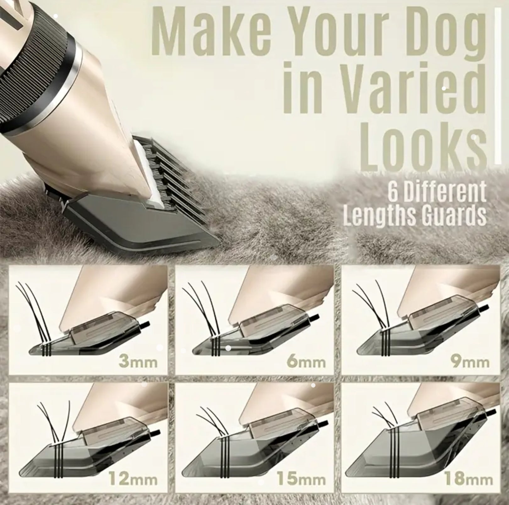 Rechargeable Pet Grooming Clipper Kit – Adjustable Trimmer for All Fur Lengths