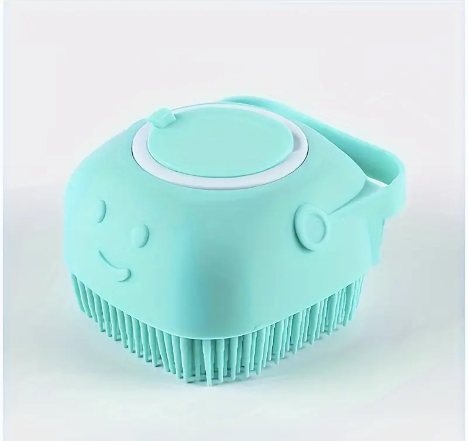 Pet Shampoo Brush – Silicone Massage Bath Brush with Built-In Shampoo Dispenser for Dogs & Cats