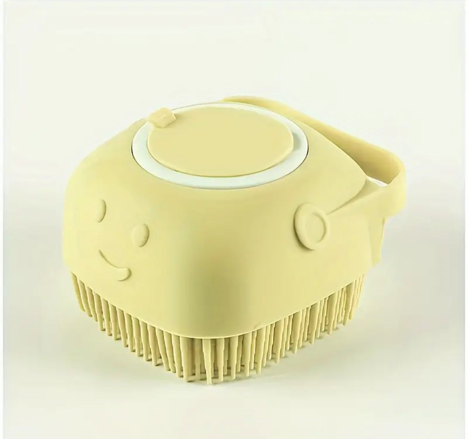 Pet Shampoo Brush – Silicone Massage Bath Brush with Built-In Shampoo Dispenser for Dogs & Cats
