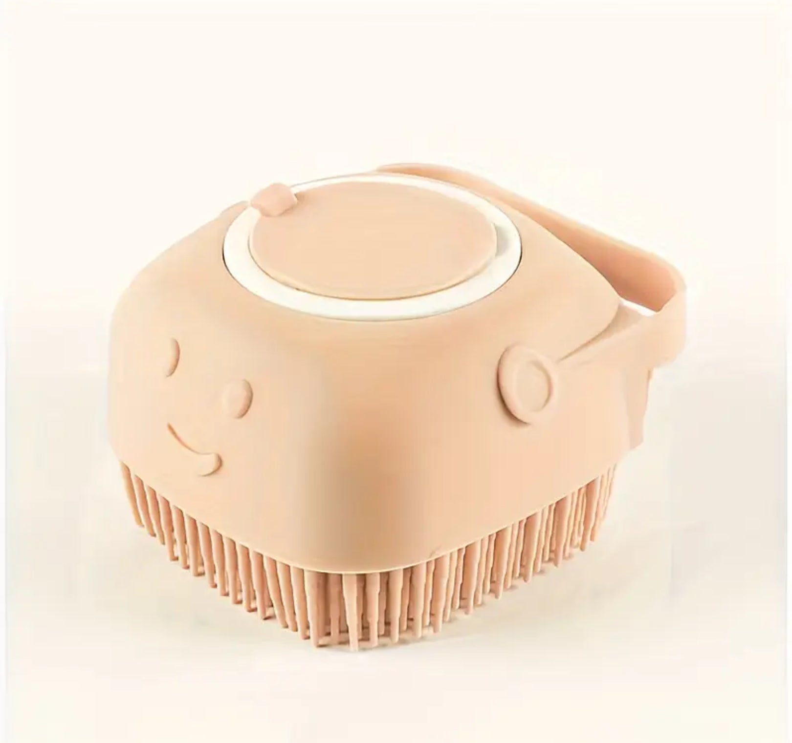 Pet Shampoo Brush – Silicone Massage Bath Brush with Built-In Shampoo Dispenser for Dogs & Cats