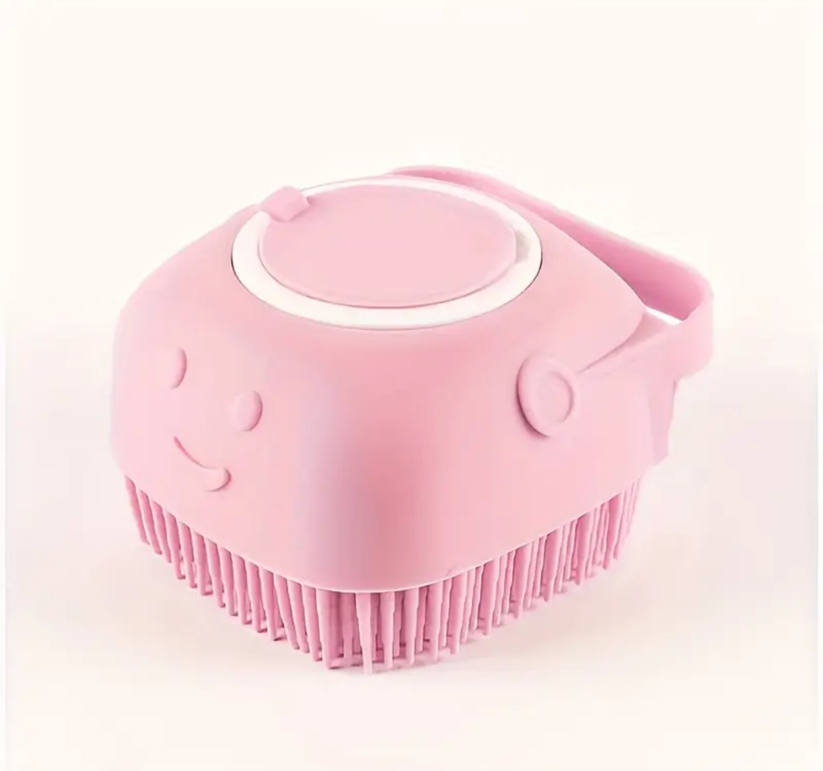 Pet Shampoo Brush – Silicone Massage Bath Brush with Built-In Shampoo Dispenser for Dogs & Cats