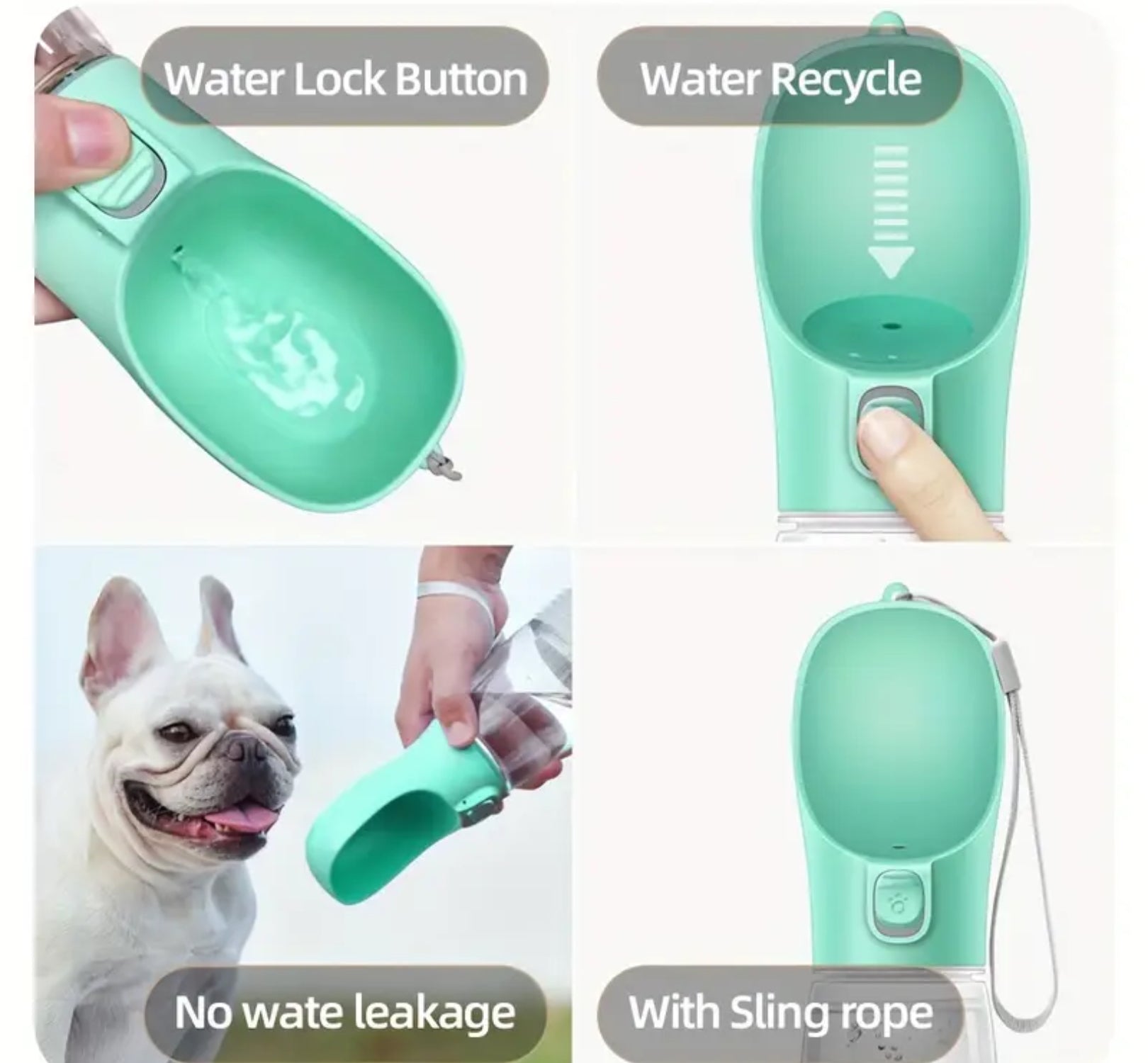 Leak-Proof Portable Dog Water Bottle – Perfect for Outdoor Adventures