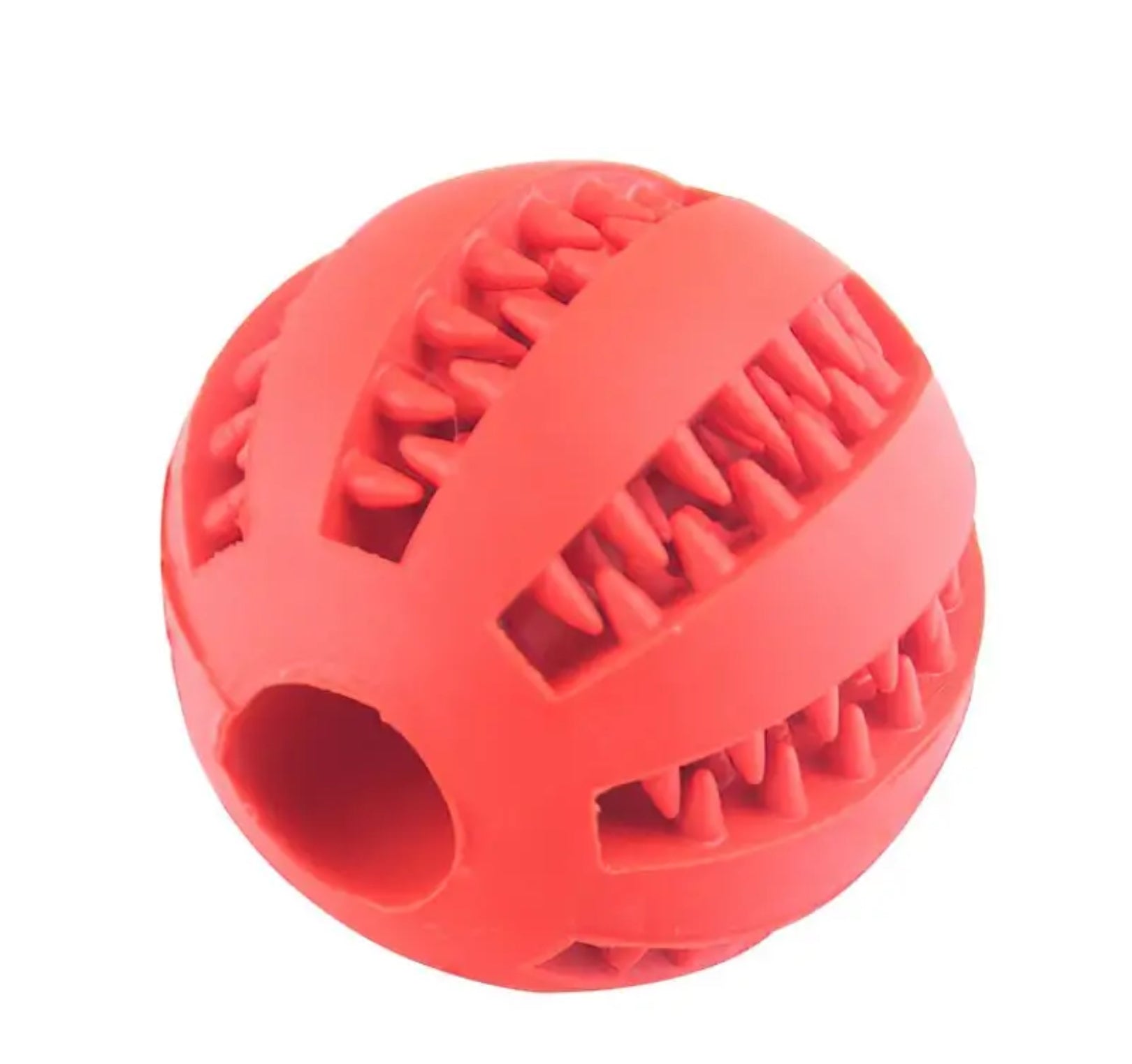 Rubber Chew Ball Toy for Small Dogs – Treat Dispenser
