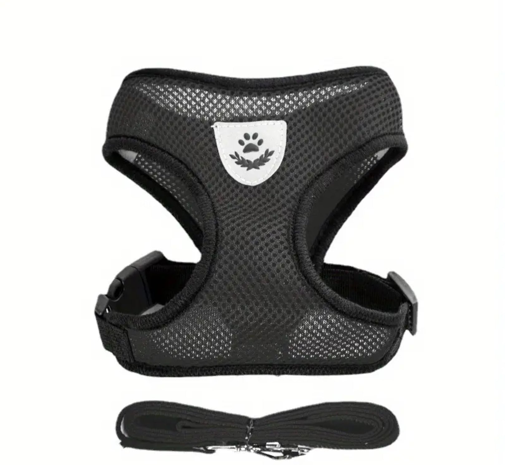 Reflective Mesh Harness & Leash Set for Pets