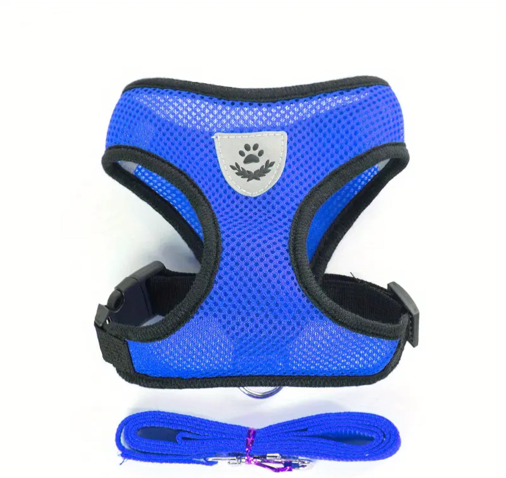 Reflective Mesh Harness & Leash Set for Pets