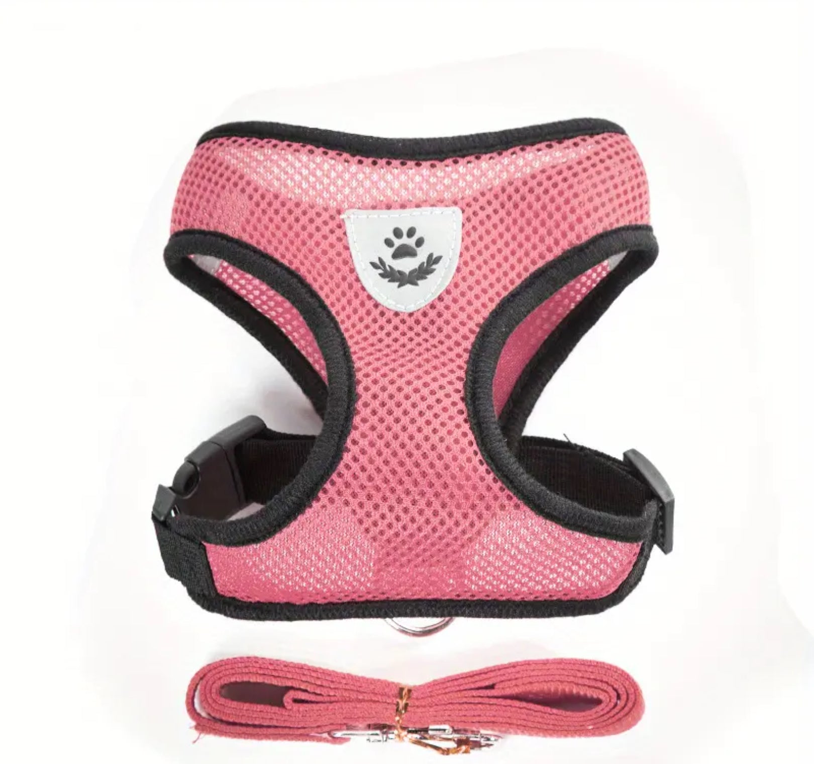 Reflective Mesh Harness & Leash Set for Pets