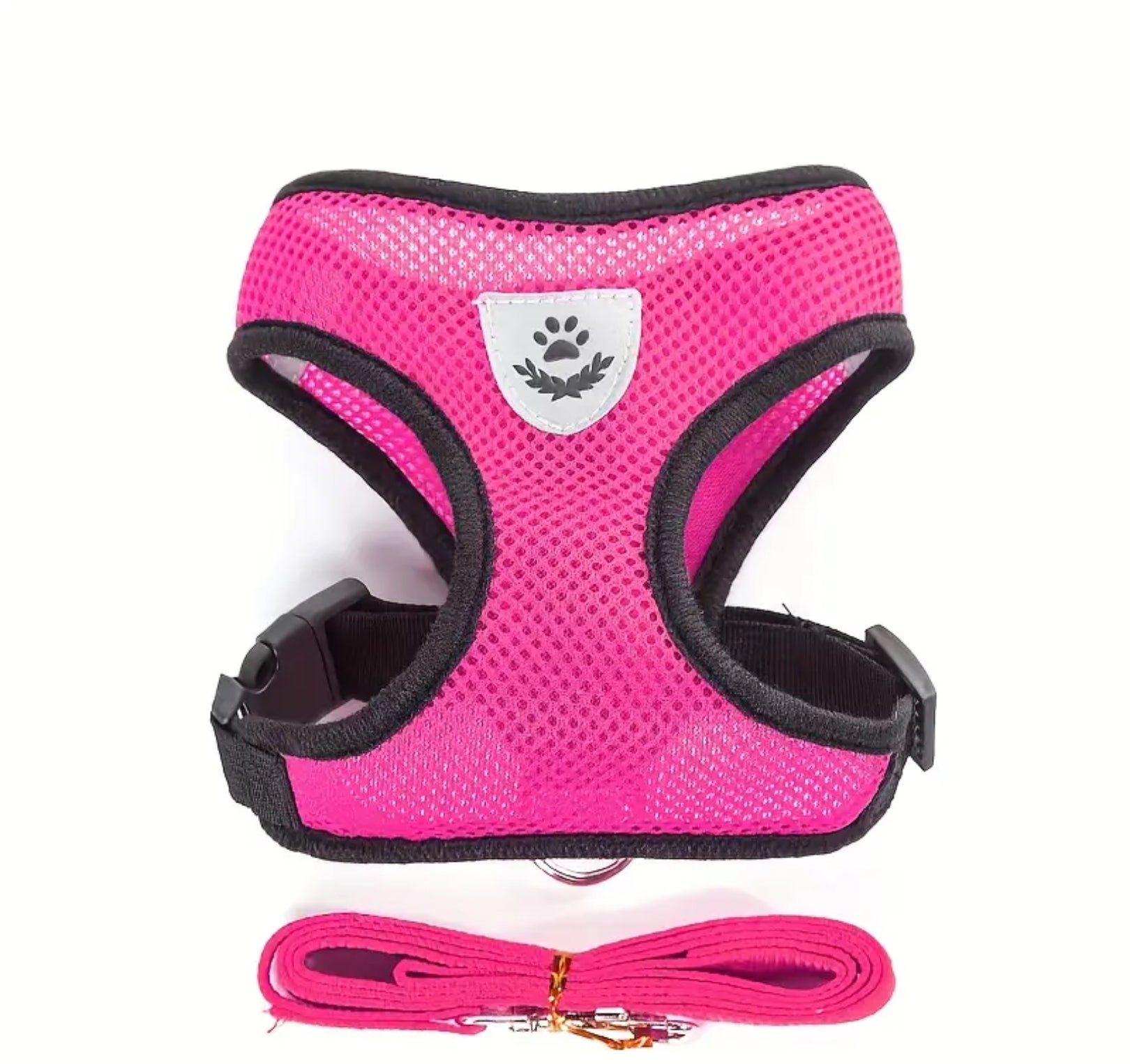 Reflective Mesh Harness & Leash Set for Pets