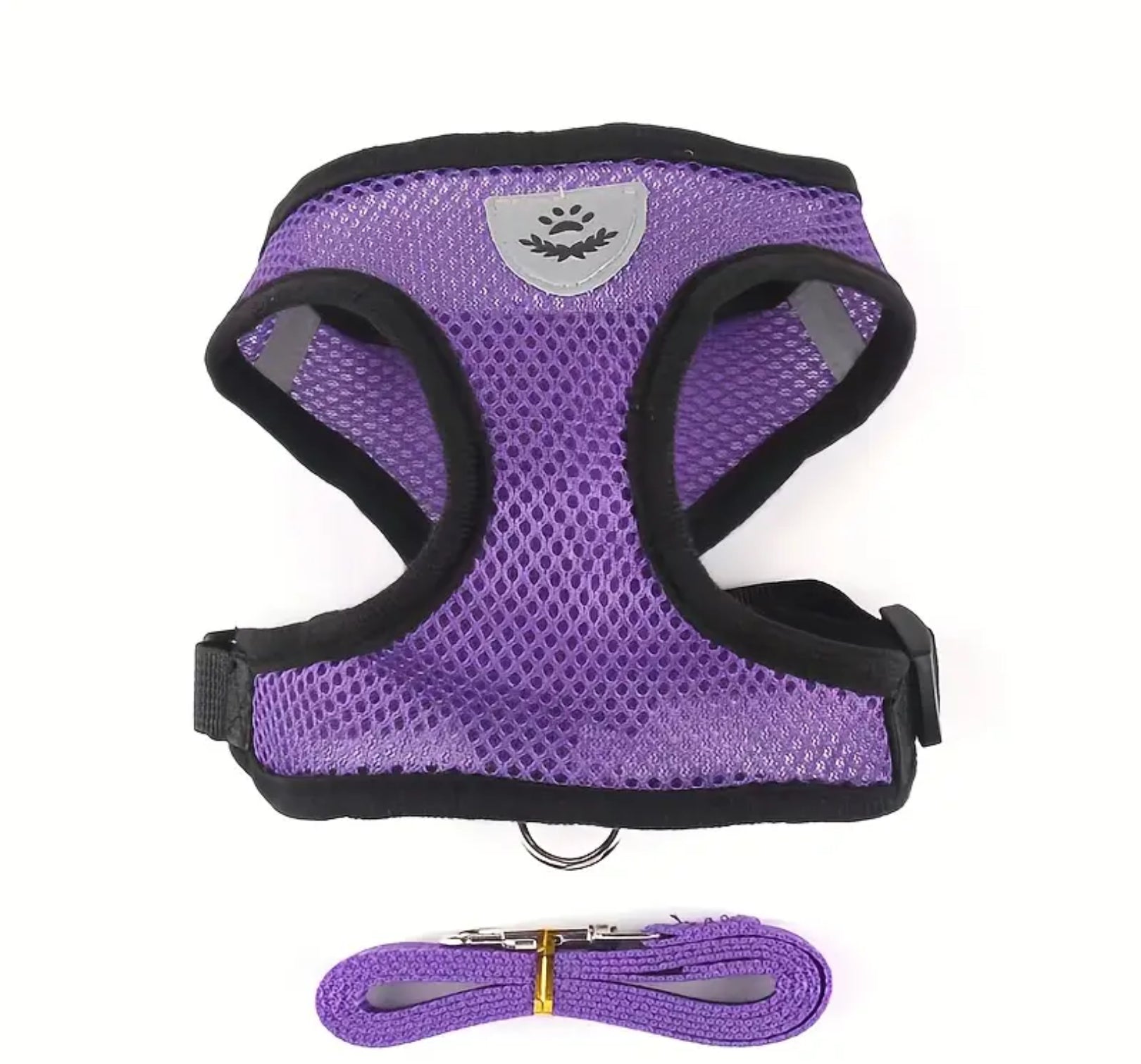 Reflective Mesh Harness & Leash Set for Pets