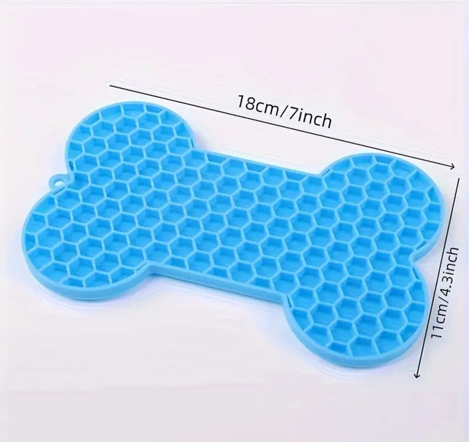 Dog Lick Mat – Bone-Shaped Slow Feeder with Suction Cups