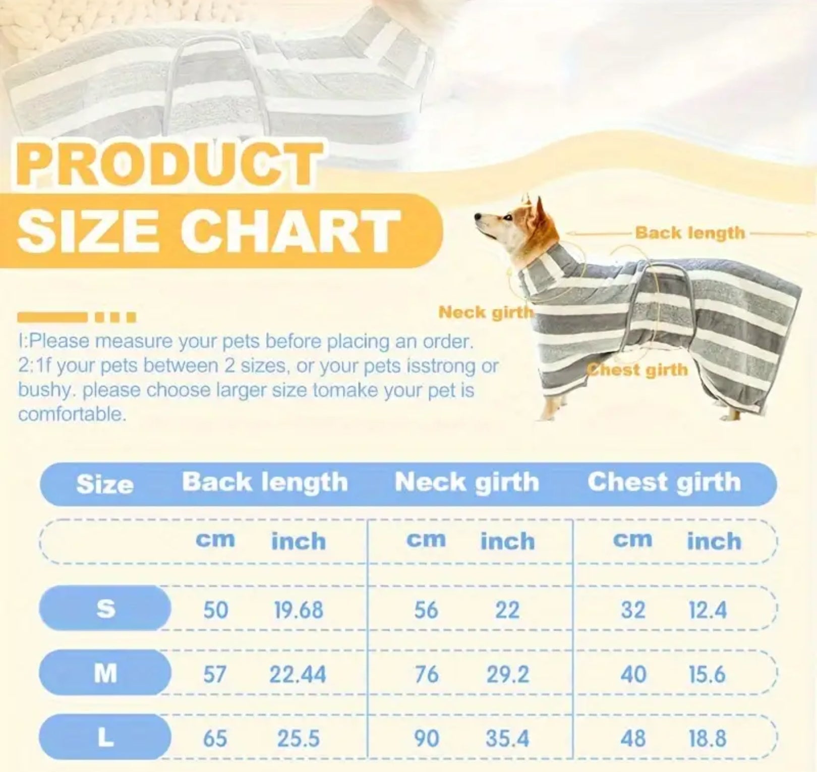 Quick-Dry Microfiber Dog Bathrobe – Super Absorbent & Soft Pet Towel
