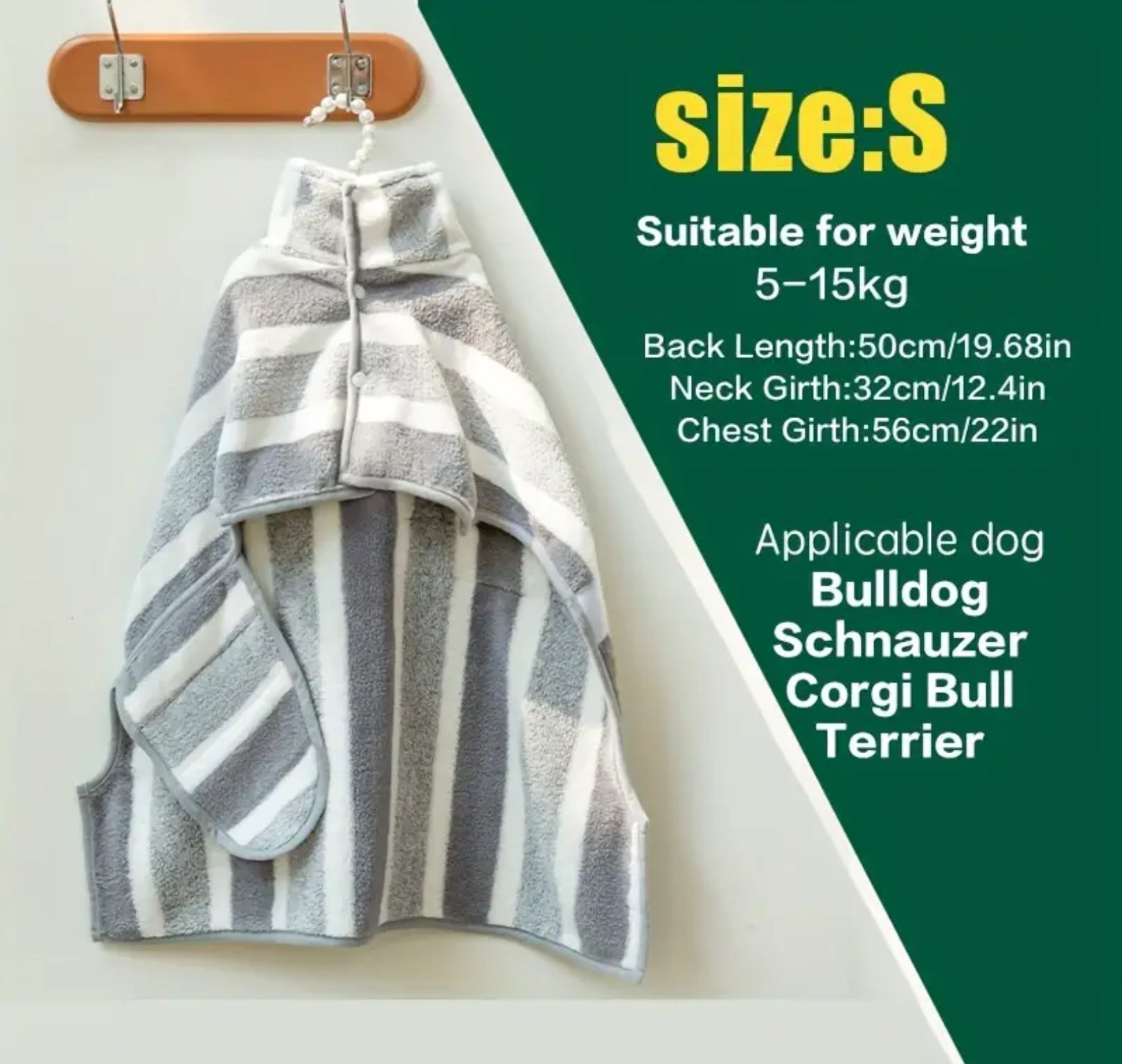 Quick-Dry Microfiber Dog Bathrobe – Super Absorbent & Soft Pet Towel