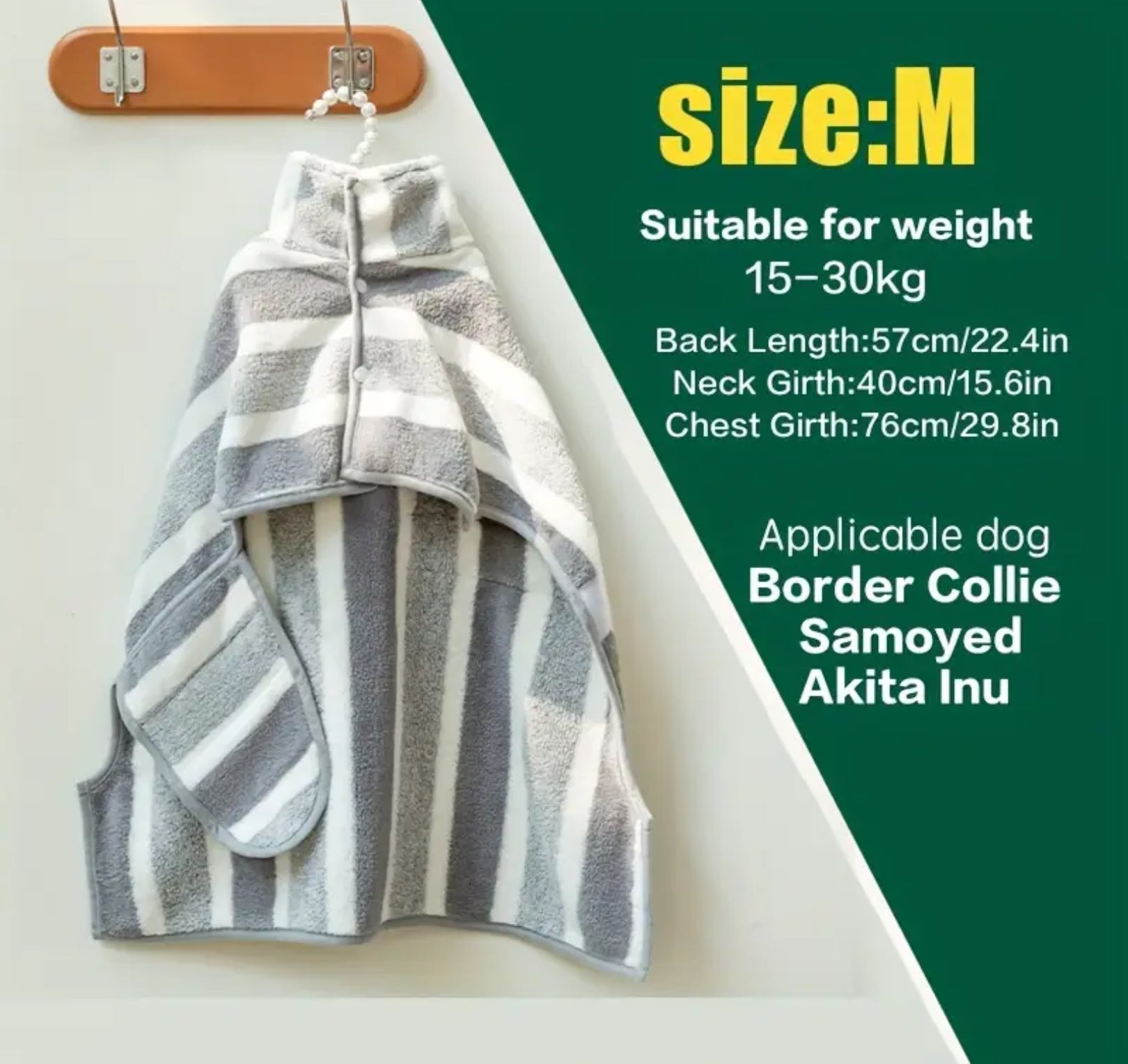 Quick-Dry Microfiber Dog Bathrobe – Super Absorbent & Soft Pet Towel