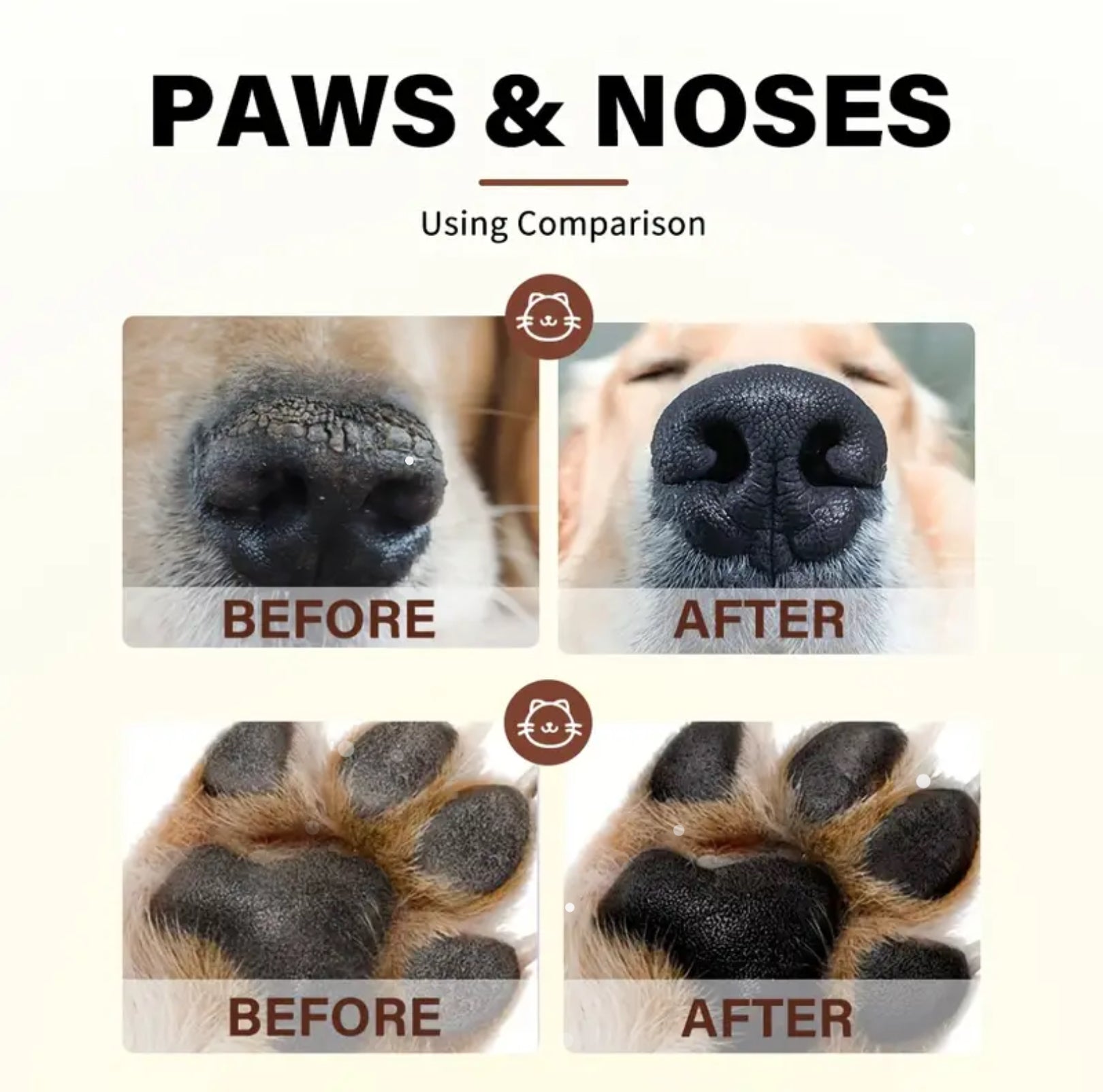 Natural Dog Paw & Nose Balm – Hydrating Vanilla, Coconut & Blueberry Formula