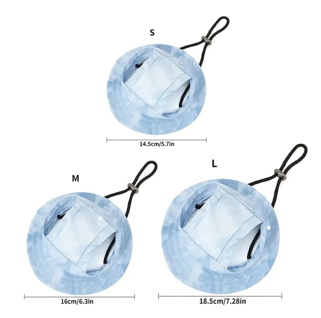 Pet Sun Hat with UV Protection – Adjustable & Breathable for Small Dogs & Cats