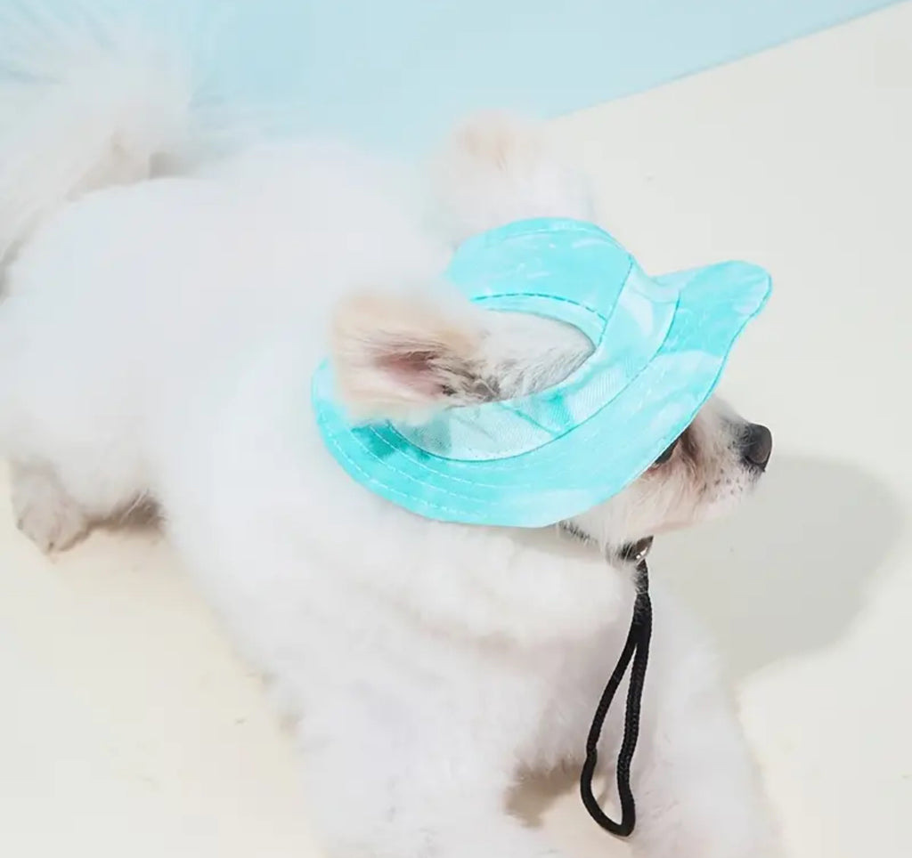 Pet Sun Hat with UV Protection – Adjustable & Breathable for Small Dogs & Cats
